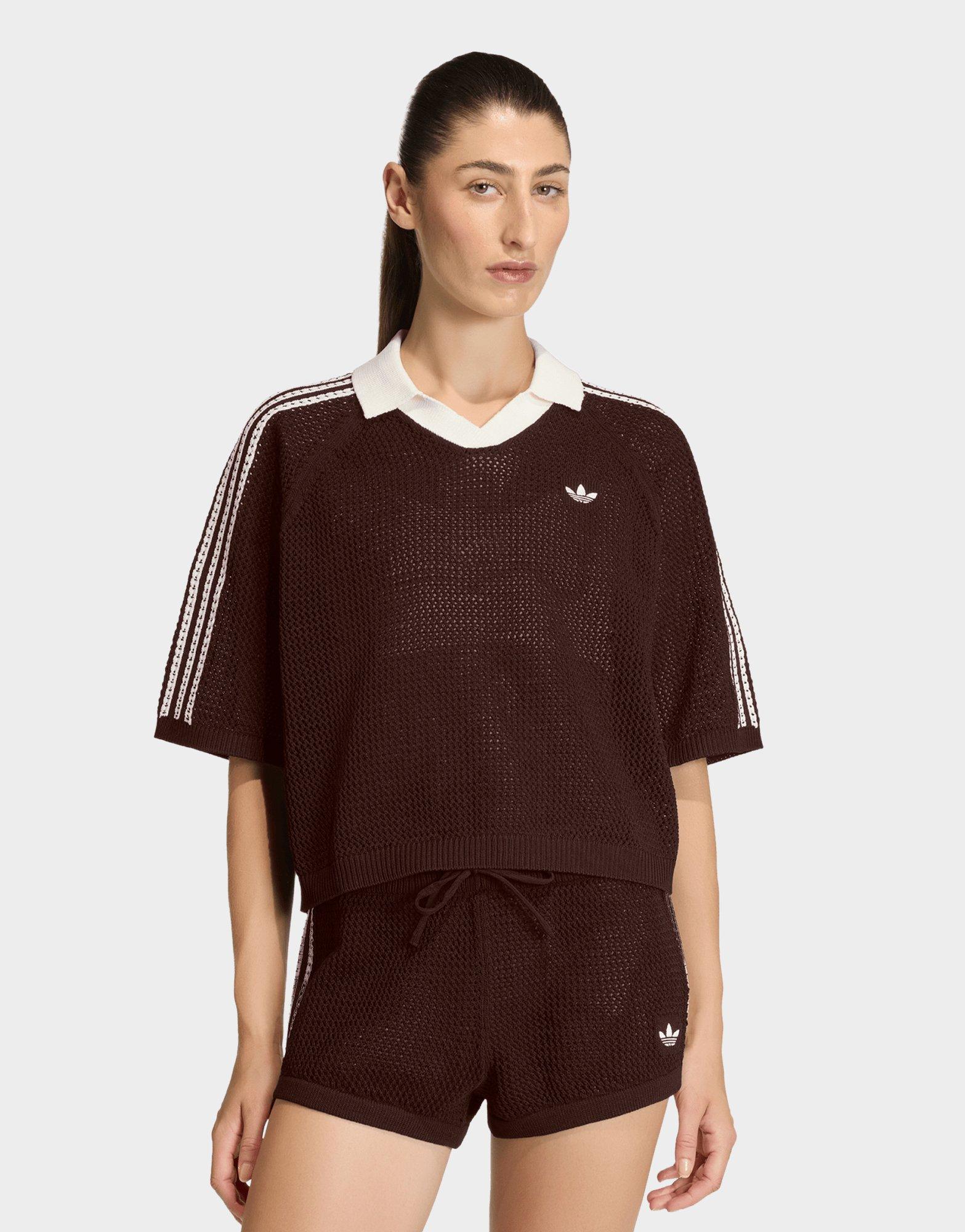 adidas Originals Knitted Crochet Polo
