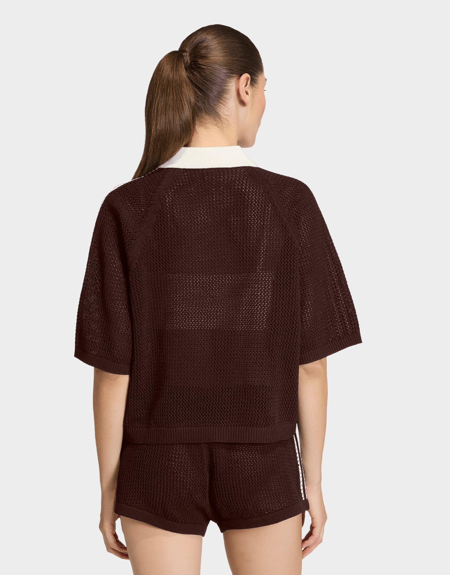 adidas Originals Knitted Crochet Polo