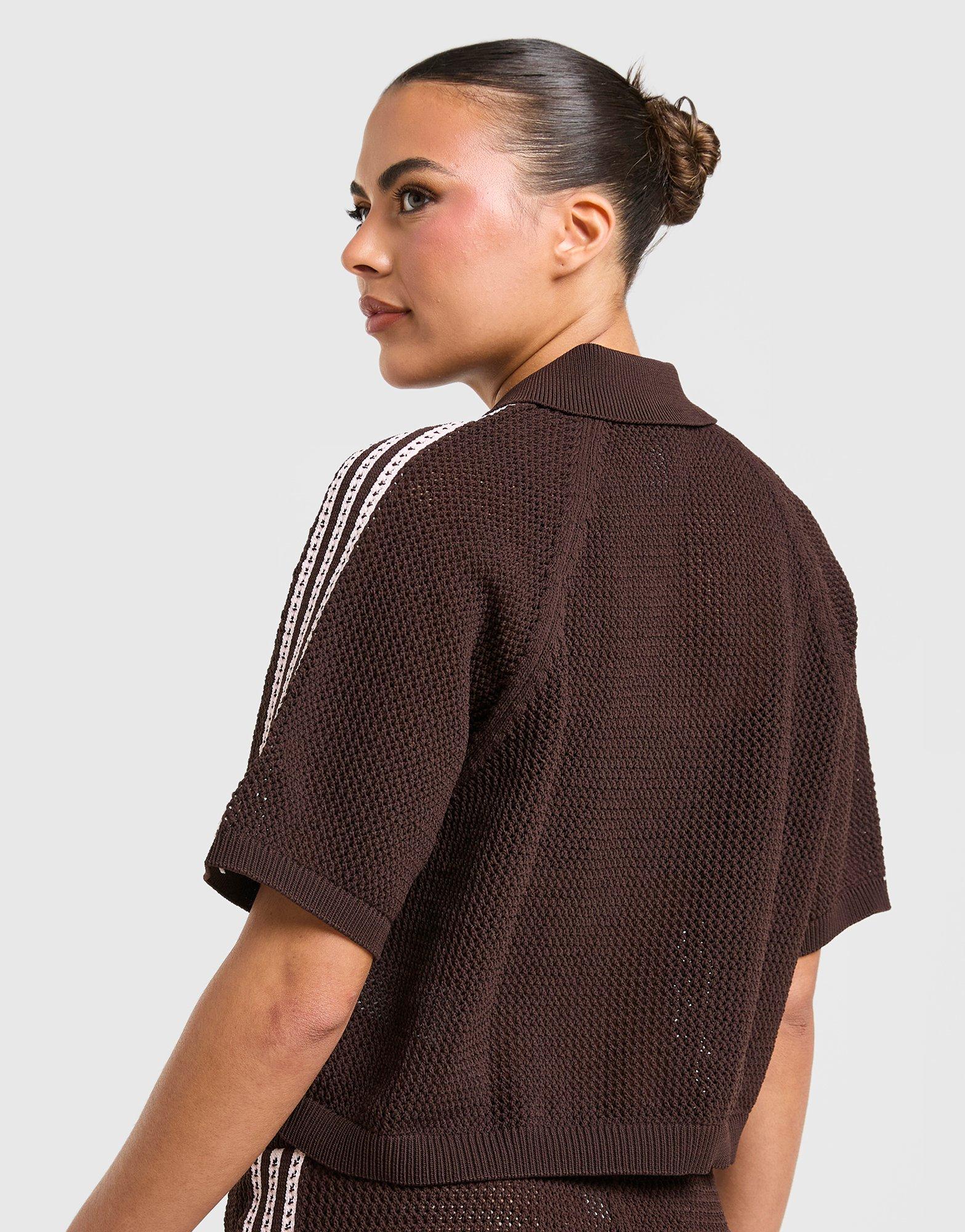 adidas Originals Knitted Crochet Polo