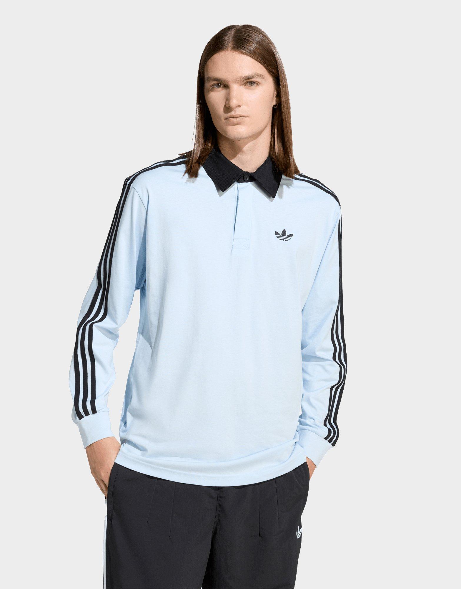 adidas POLO DE RUGBY MANGA LARGA 3 STRIPES