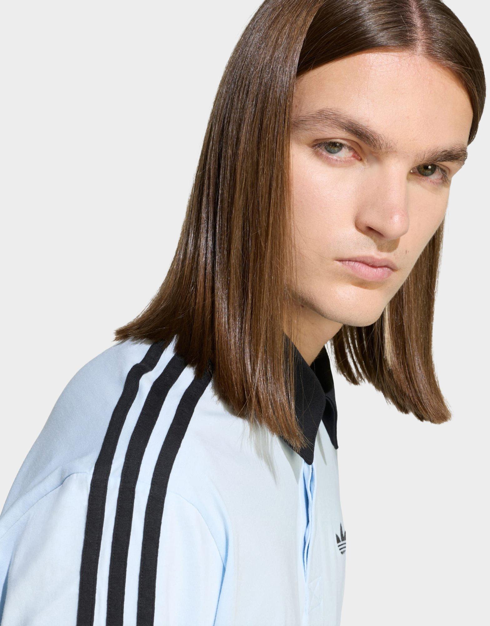 adidas POLO DE RUGBY MANGA LARGA 3 STRIPES