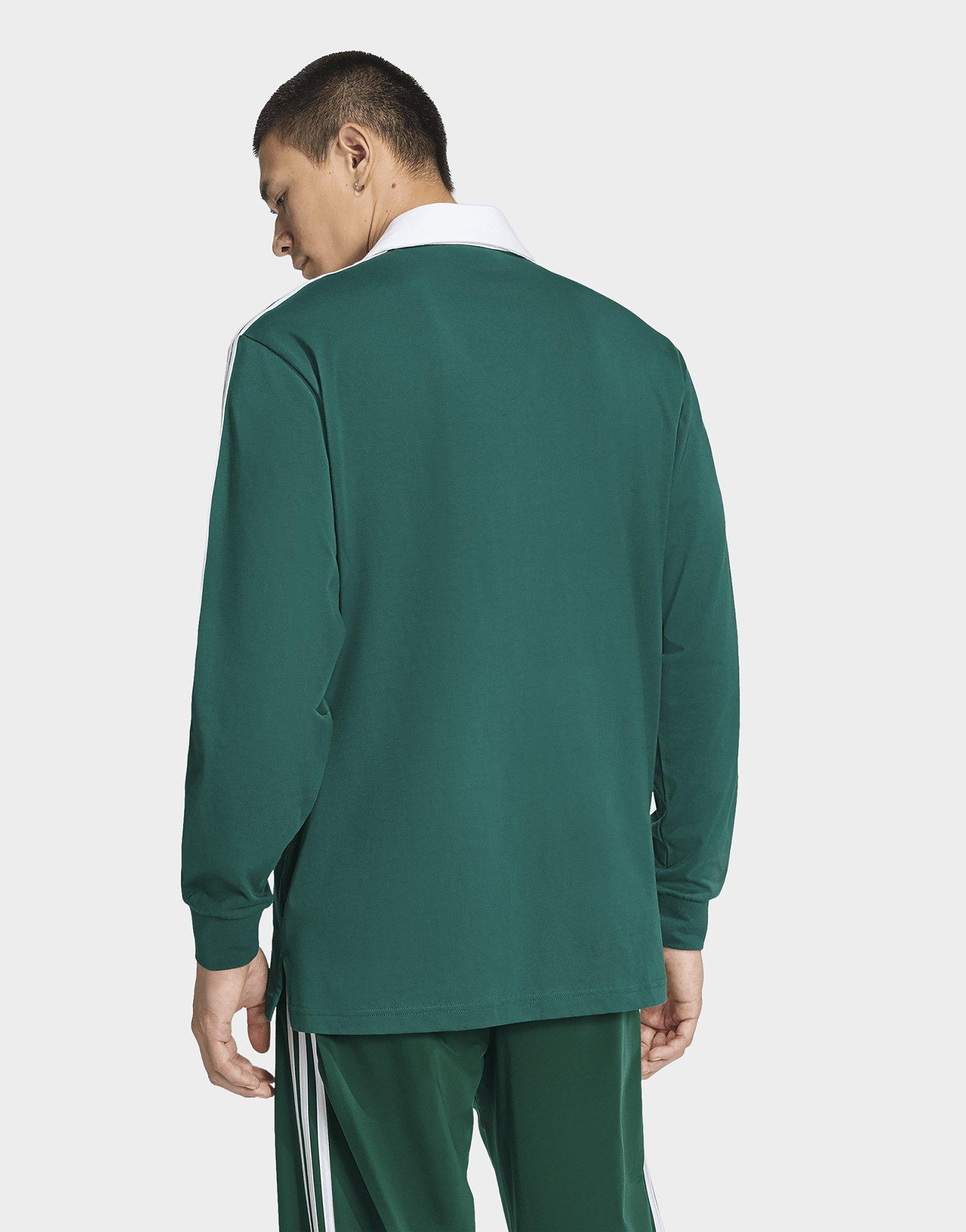 adidas 3-stripes Rugbypolo Met Lange Mouwen
