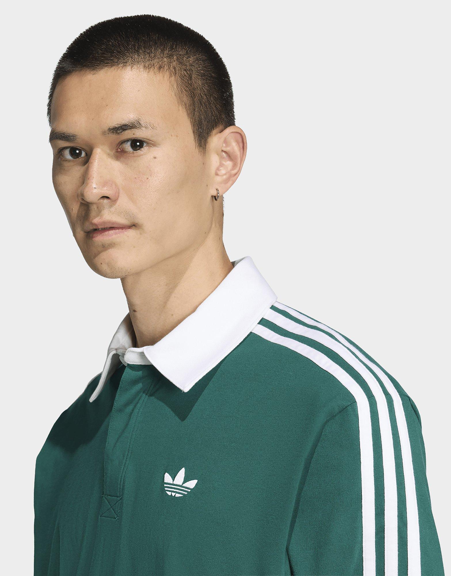 adidas 3-stripes Rugbypolo Met Lange Mouwen