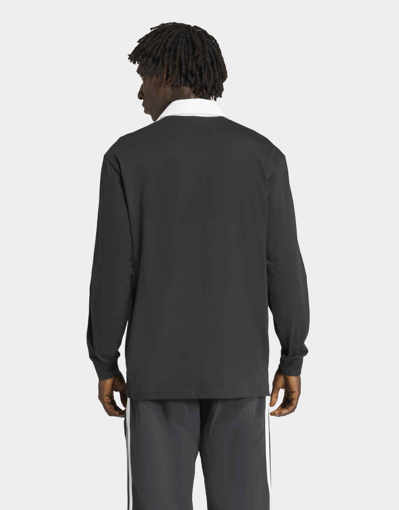 adidas POLO DE RUGBY À MANCHES LONGUES 3 BANDES