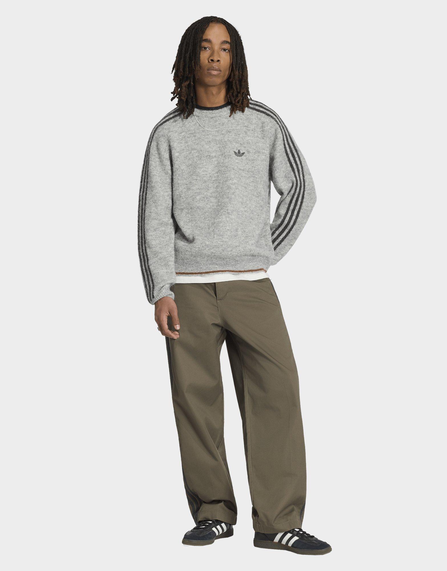 adidas Sweat-shirt Ras-du-cou Maille Pelucheuse 3 Bandes