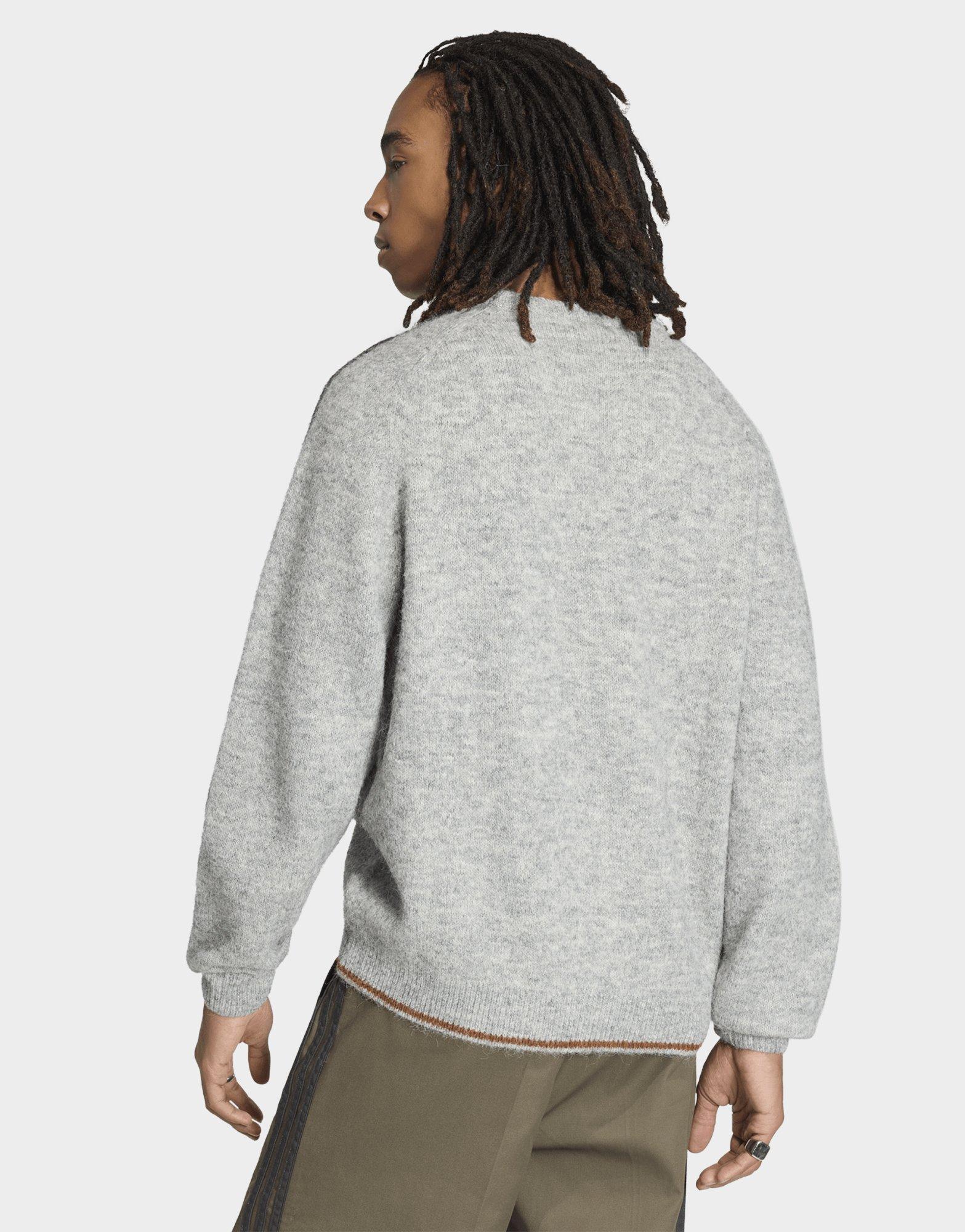 adidas Sweat-shirt Ras-du-cou Maille Pelucheuse 3 Bandes