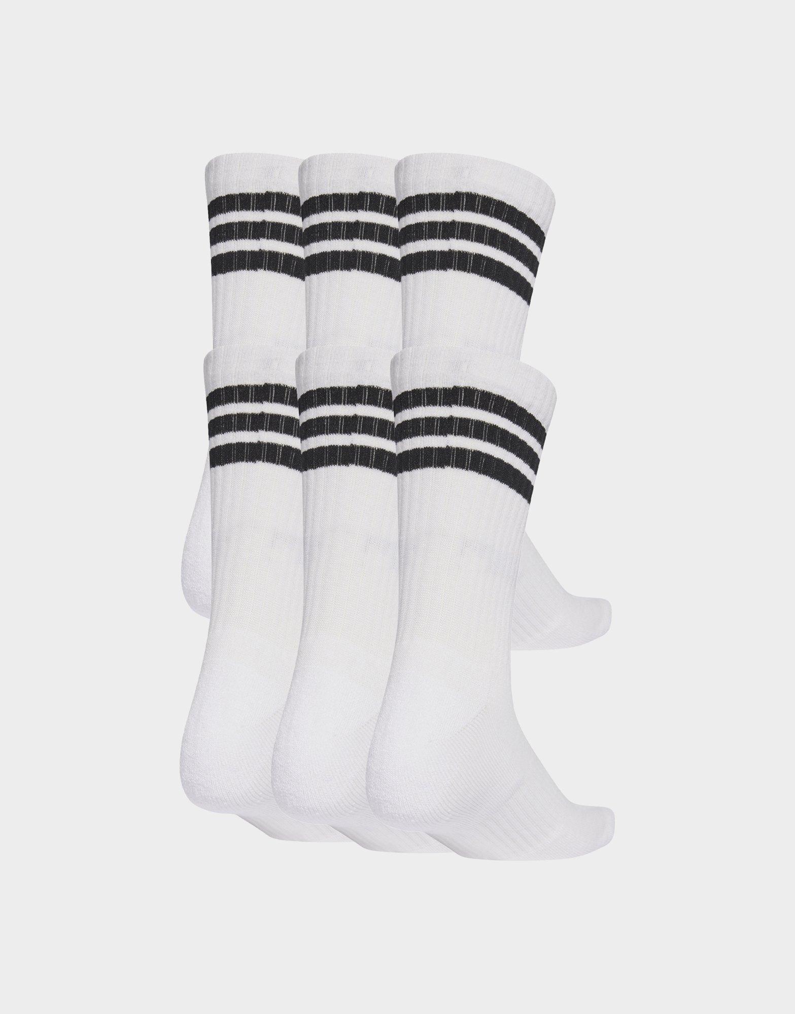 adidas Chaussettes mi-mollet rembourrées Essentials 3 bandes (6 paires)