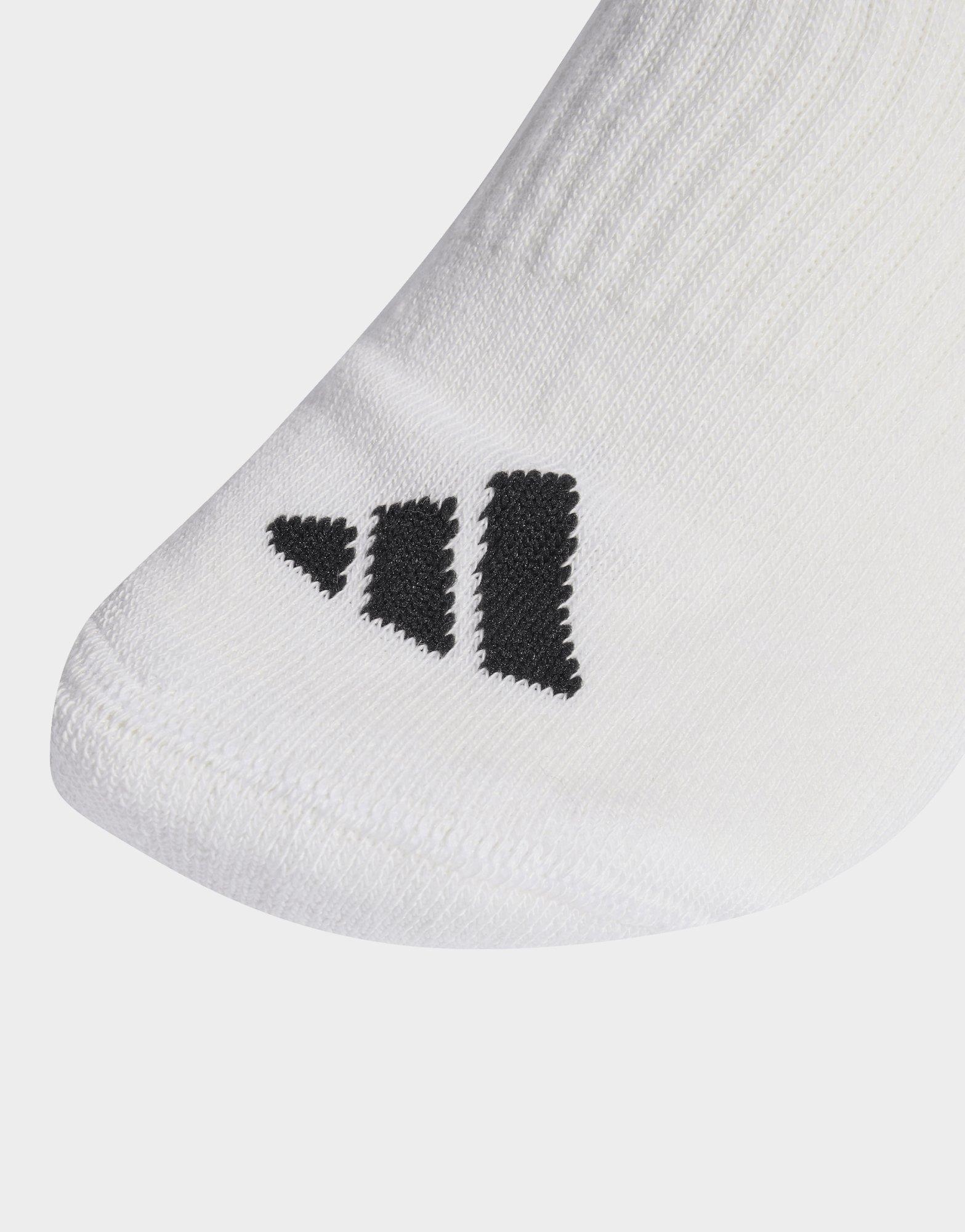 adidas Chaussettes mi-mollet rembourrées Essentials 3 bandes (6 paires)