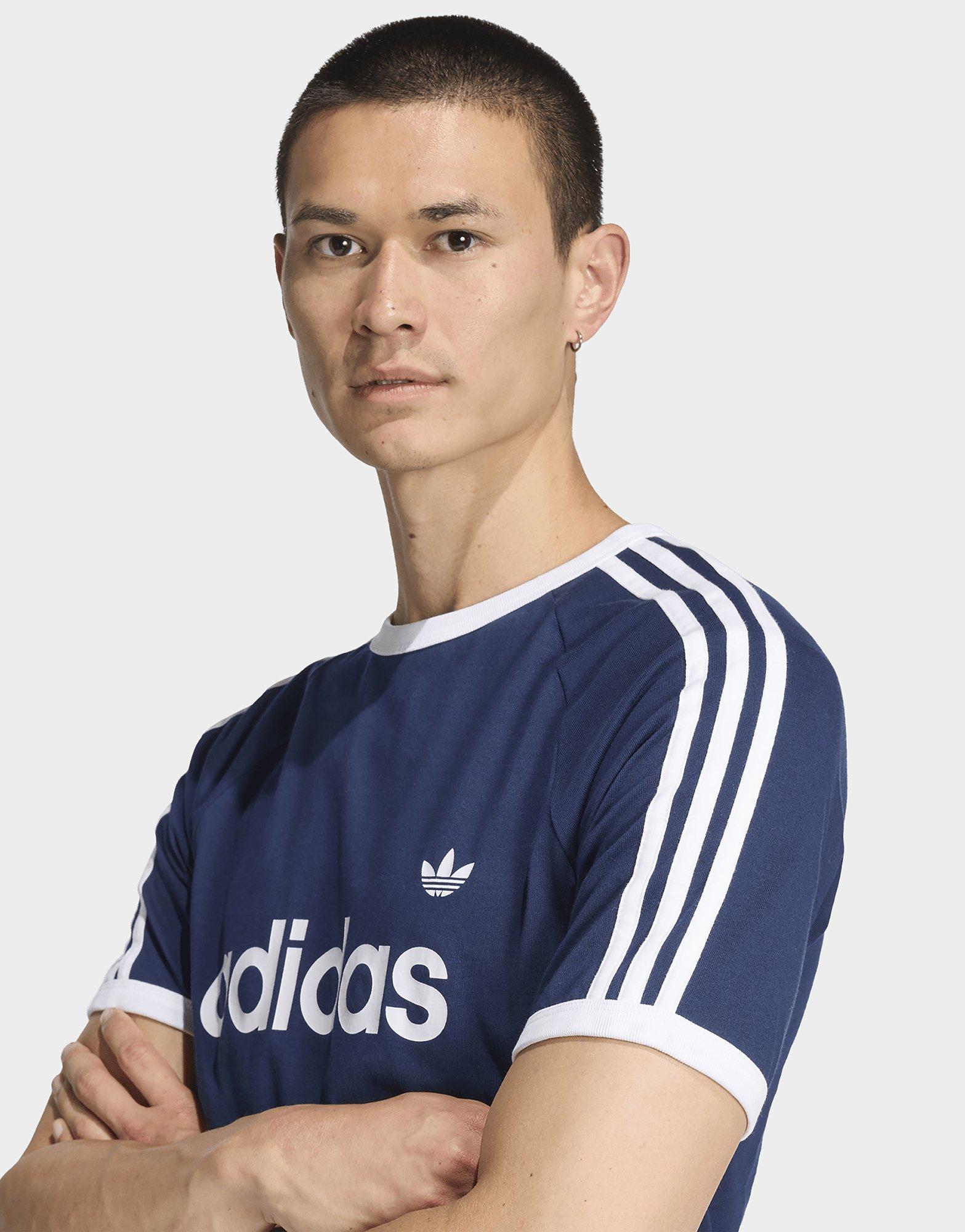 adidas 3-STRIPES SLIM RINGER TEE