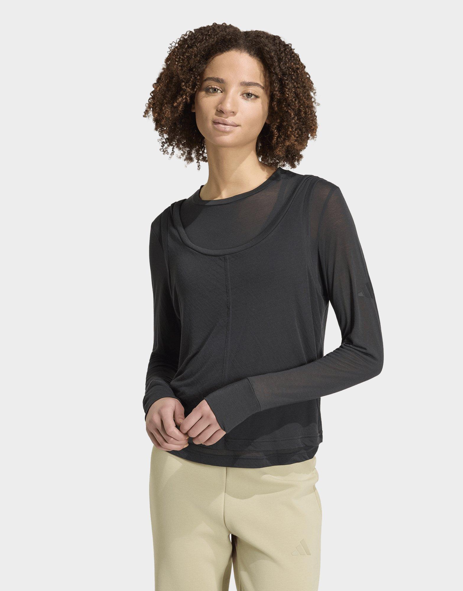 adidas Soft Lux Sheer Long-sleeve Top