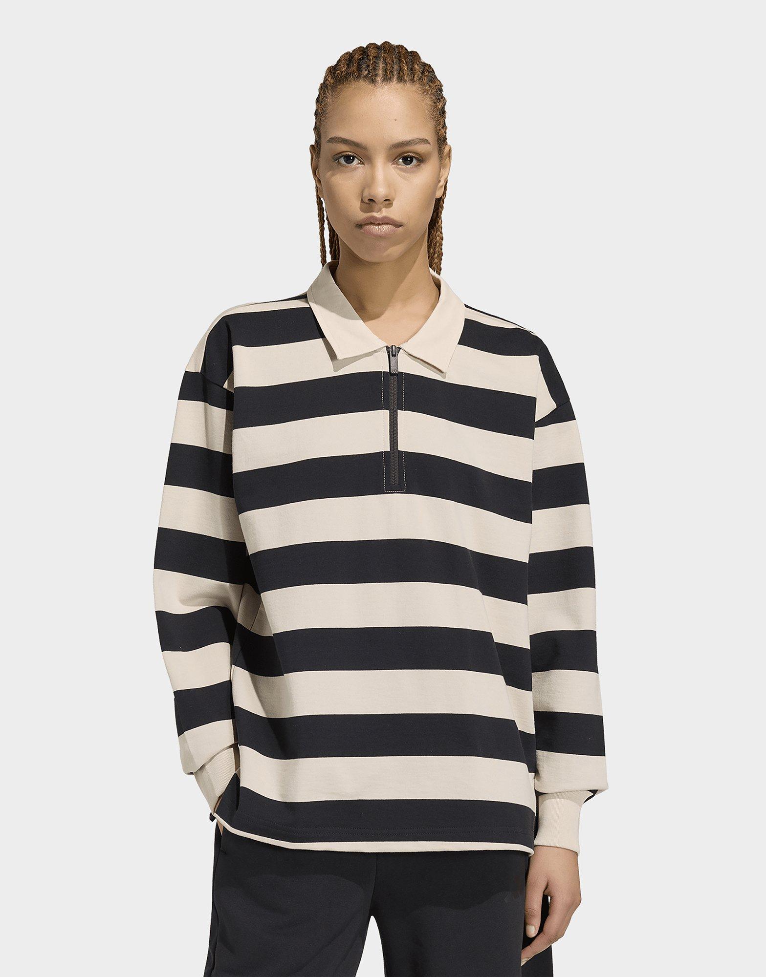 adidas Polo A Maniche Lunghe Essentials Contemporanea In French Terry
