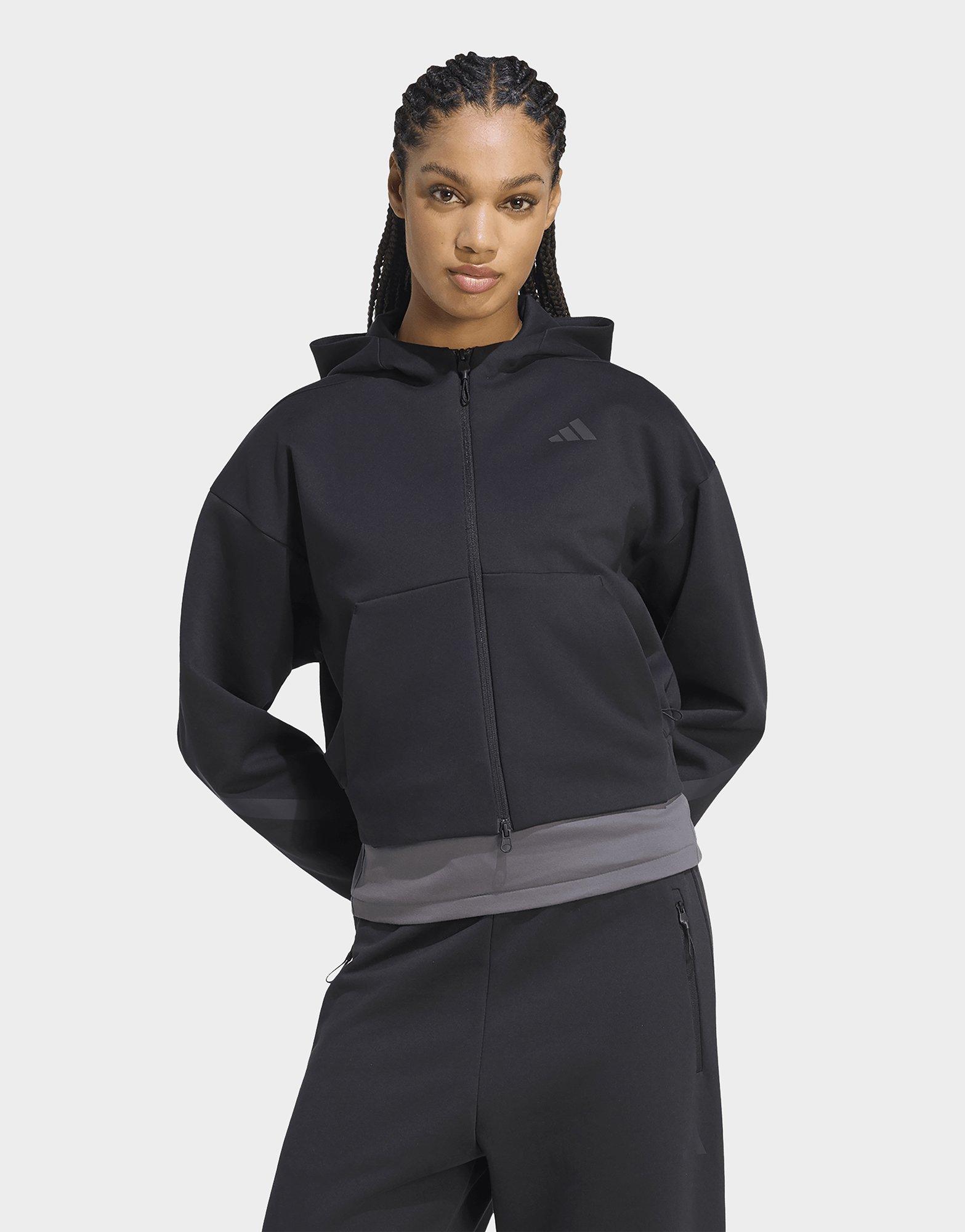 adidas Adidas Z.n.e. Cropped Full Zip Sweatshirt