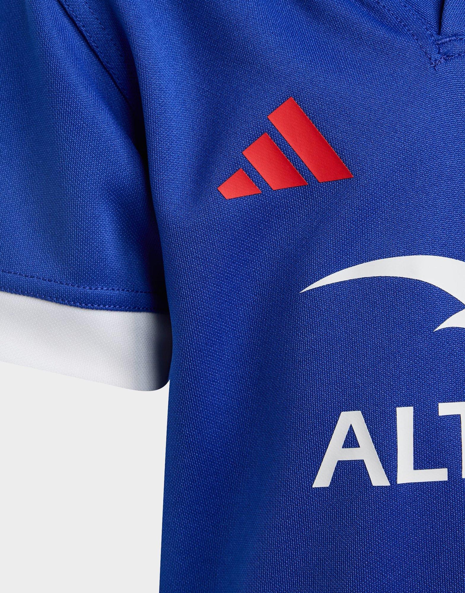adidas Miniequipación con camiseta y pantalón corto de rugby Francia Réplica
