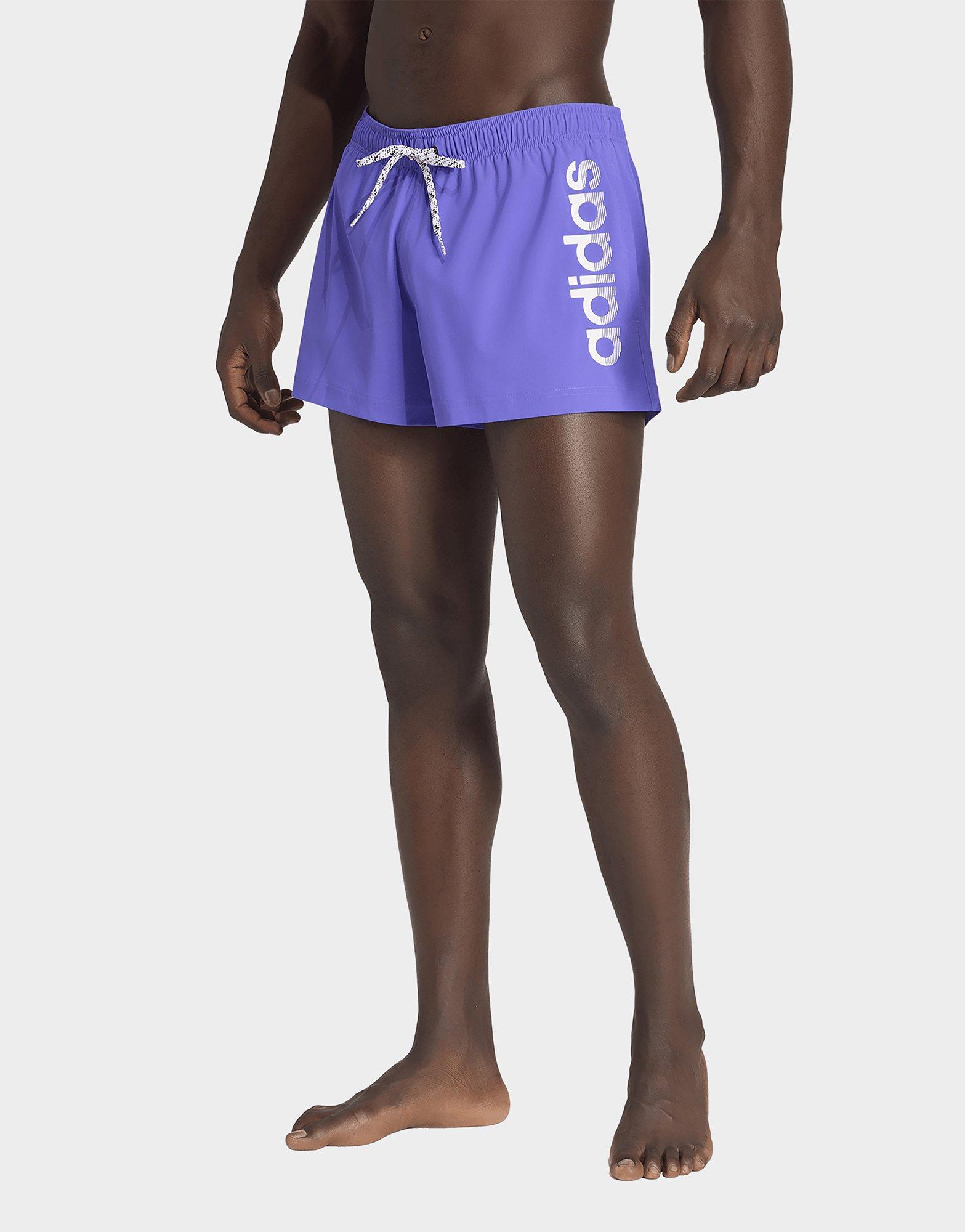adidas Logo Stretchy Knit Swim Shorts 3 Inch