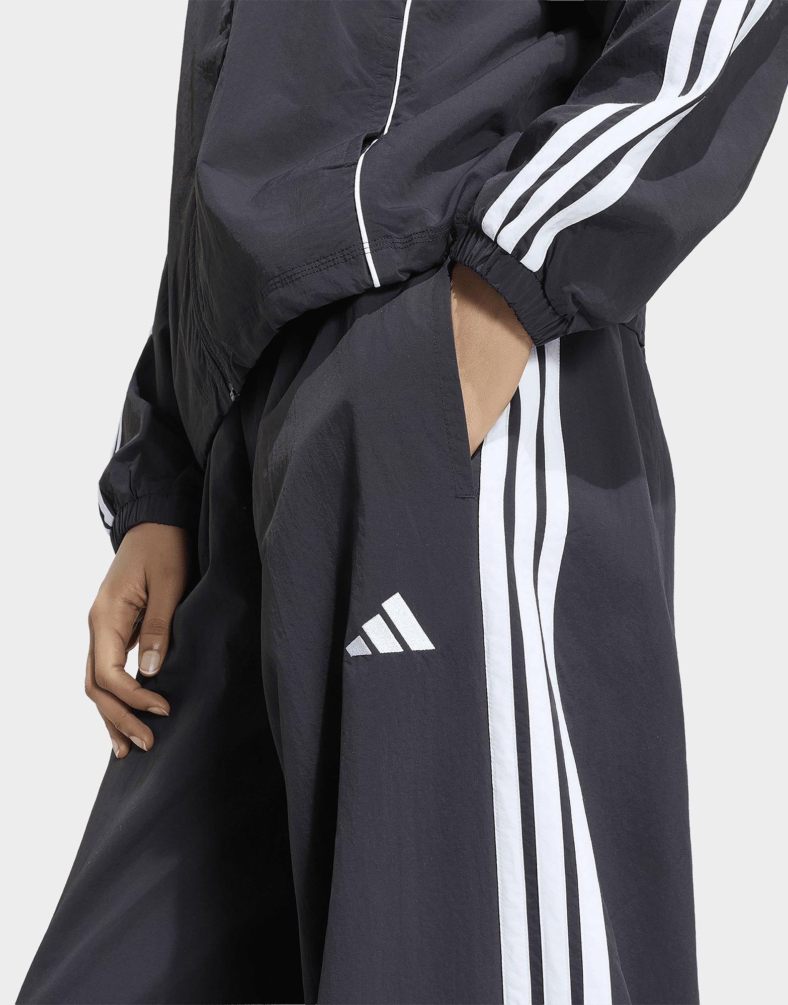 adidas Pantalon de survêtement avec élastiques jambes larges toile Iconic