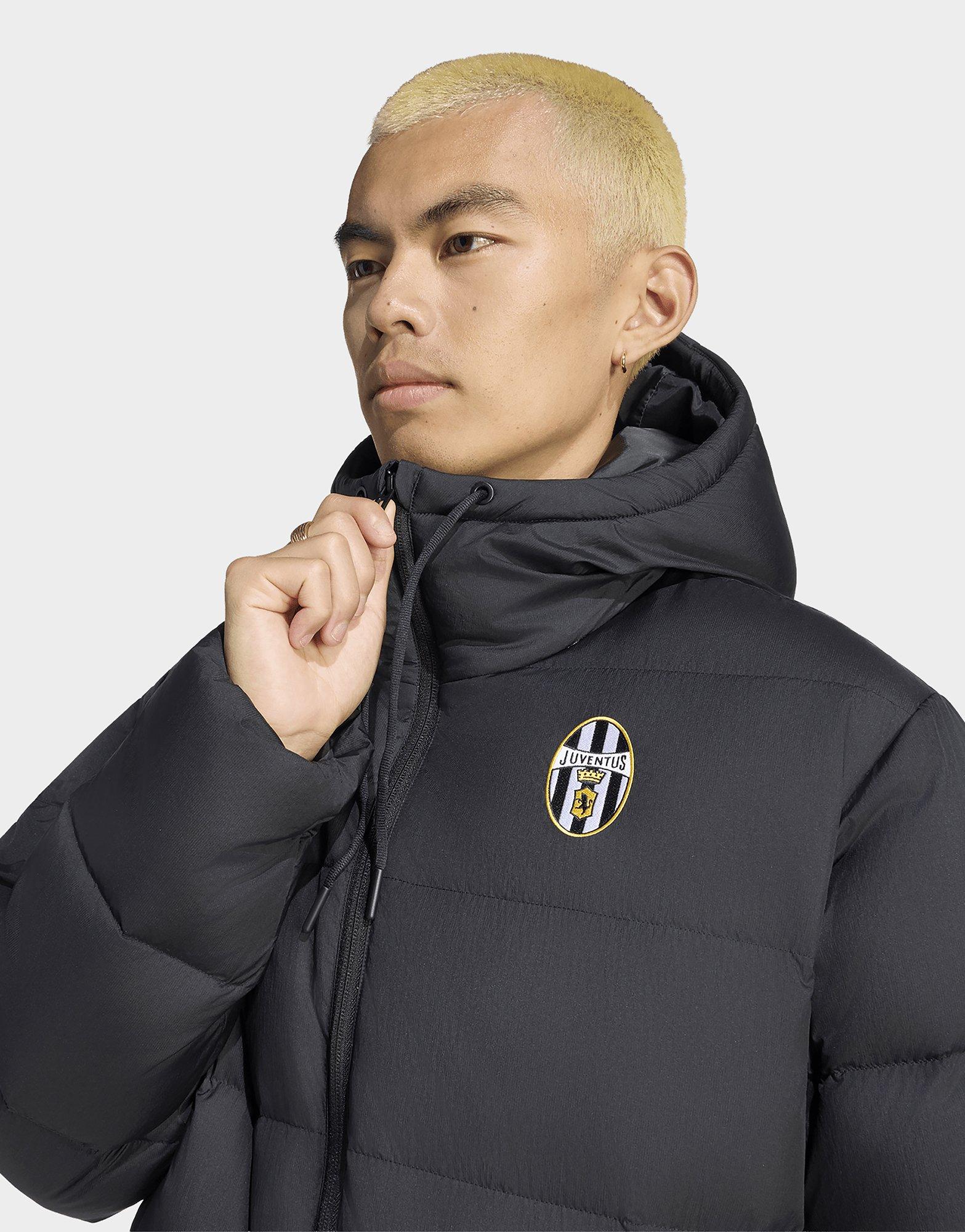 adidas Juventus Turin Climawarm 3 Stripes Puffer Donsjack Met Capuchon
