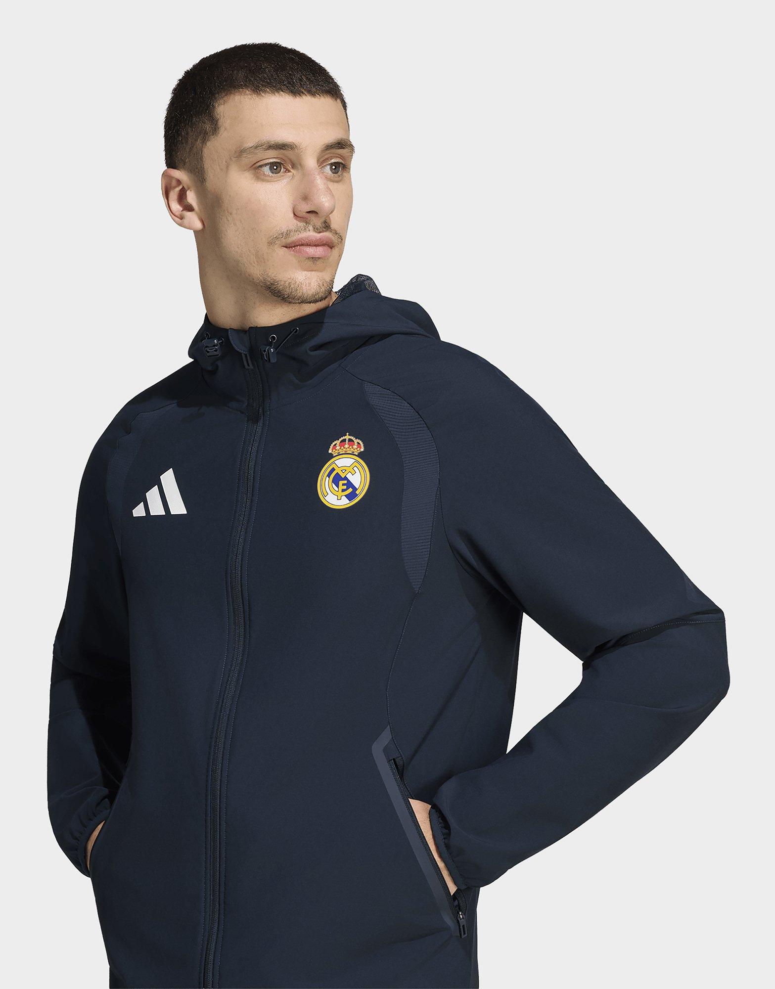 adidas Real Madrid Tiro Travel Windbreaker, Durchgehender Reißverschluss