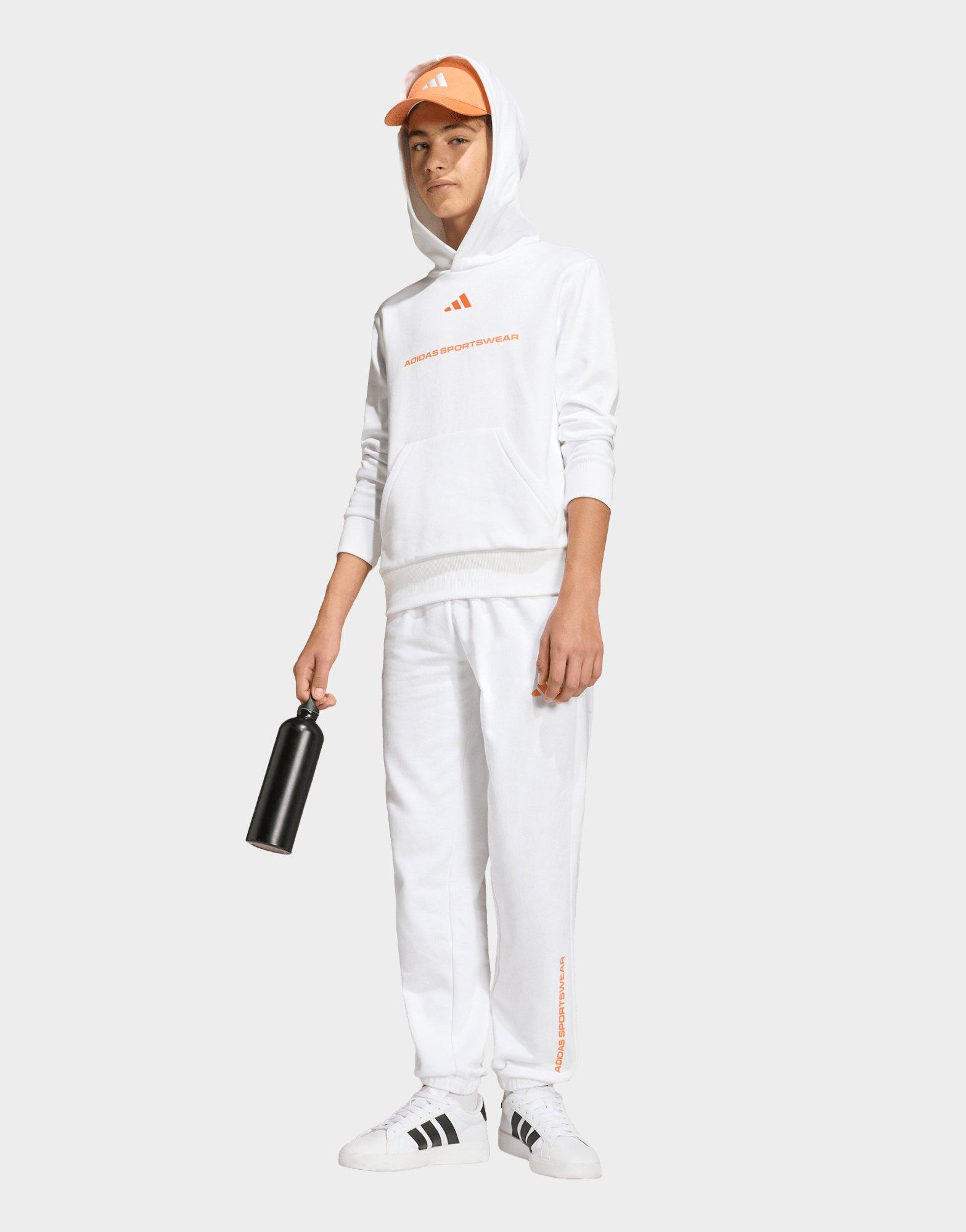 adidas Slogan Fleece Hoodie