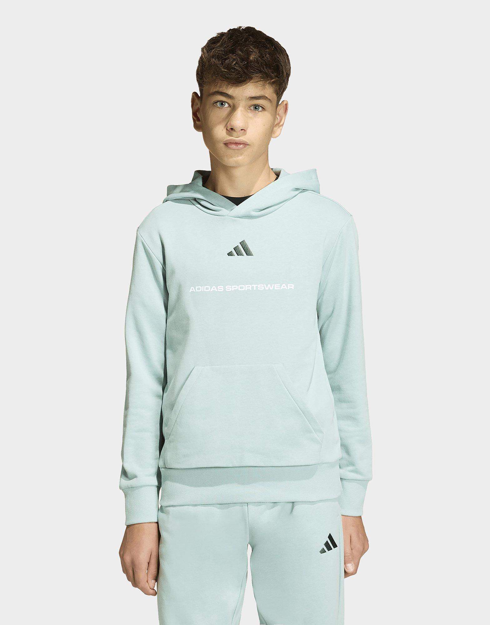 adidas Slogan Fleece Hoodie