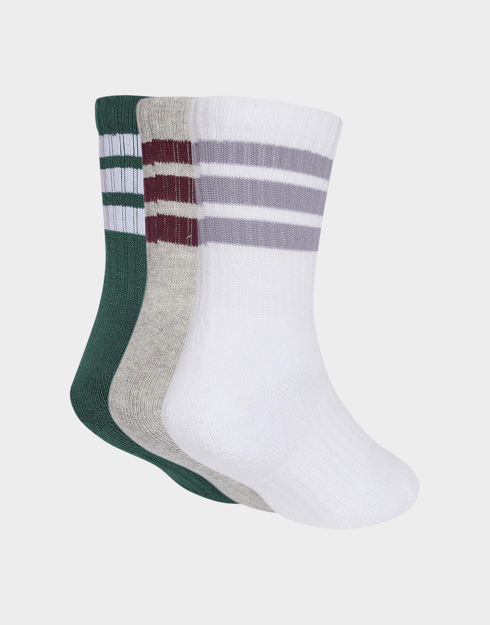 adidas 3-streifen Kids Socken, Knöchellang, Mit Polsterung, 3er-pack