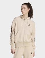adidas Seasonal Essentials Animal Print 3-stripes Full-zip Hooded Track Top