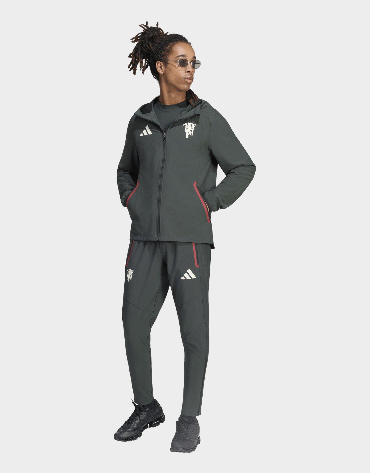 adidas Machchester United Tiro Travel Windbreaker, Durchgehender Reißverschluss