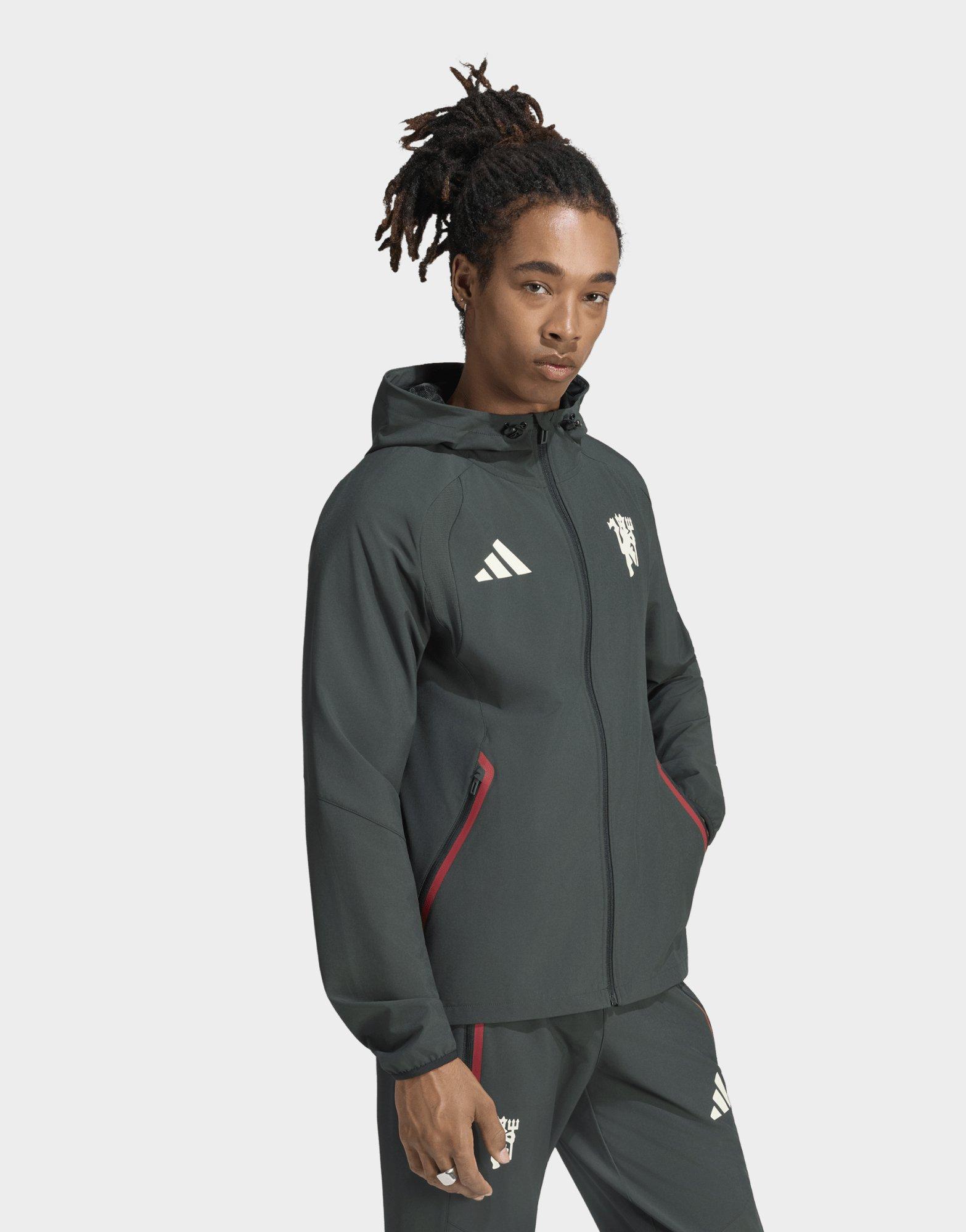 adidas Manchester United Tiro Travel Full Zip Windbreaker