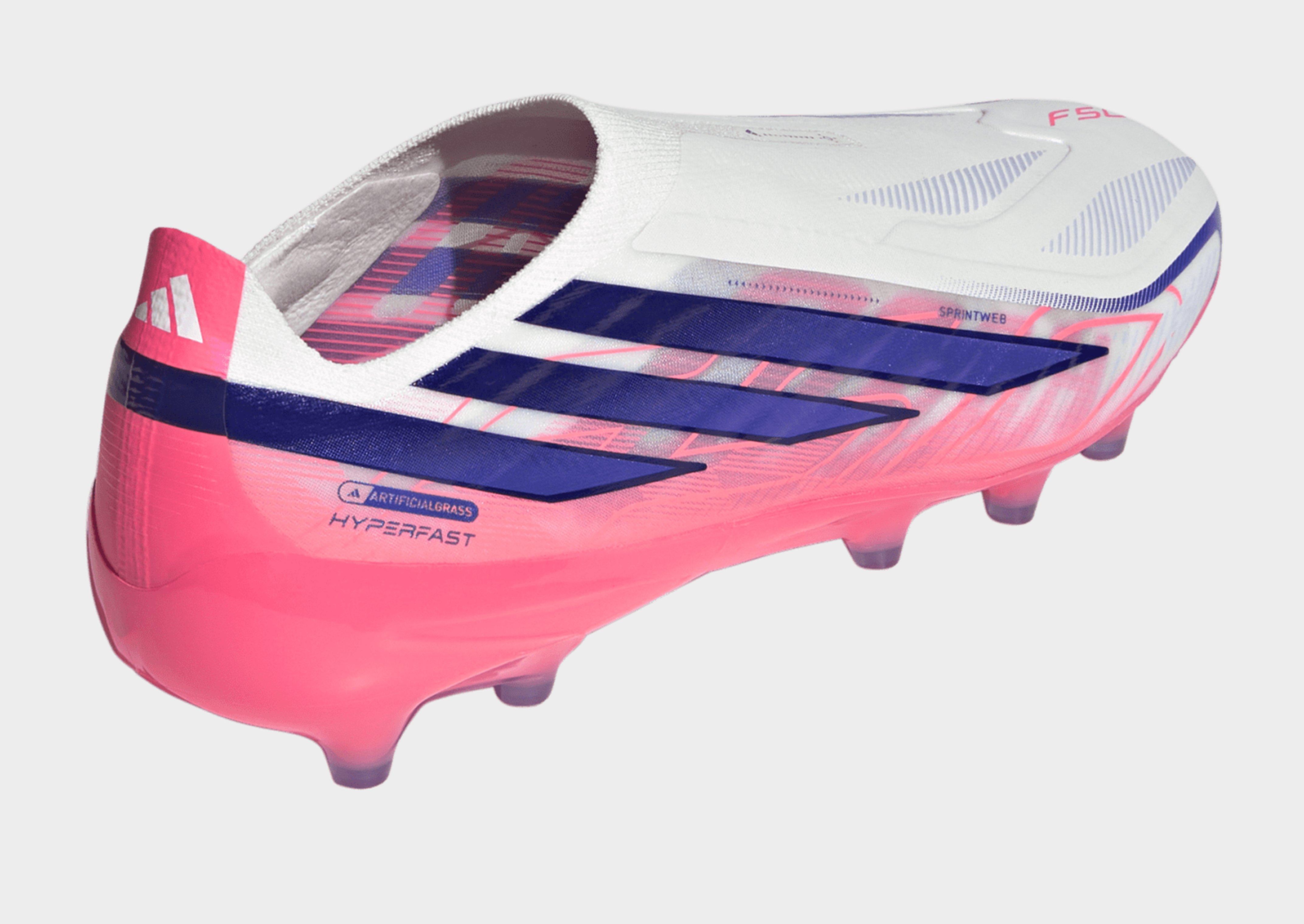 adidas Botas de fútbol sin cordones F50 Hyperfast Pro césped artificial