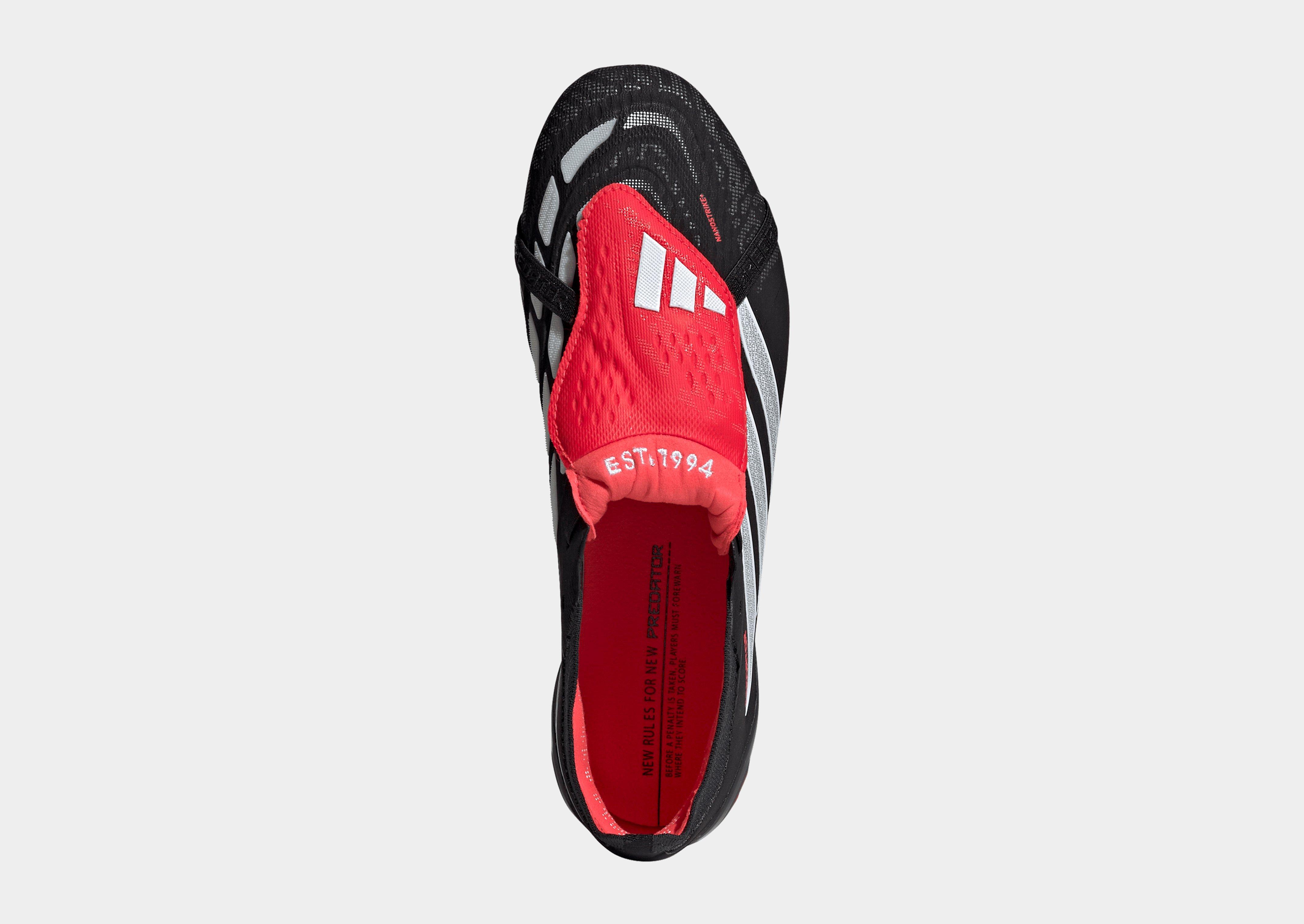 adidas Bota de fútbol con lengüeta plegable Predator Elite césped artificial