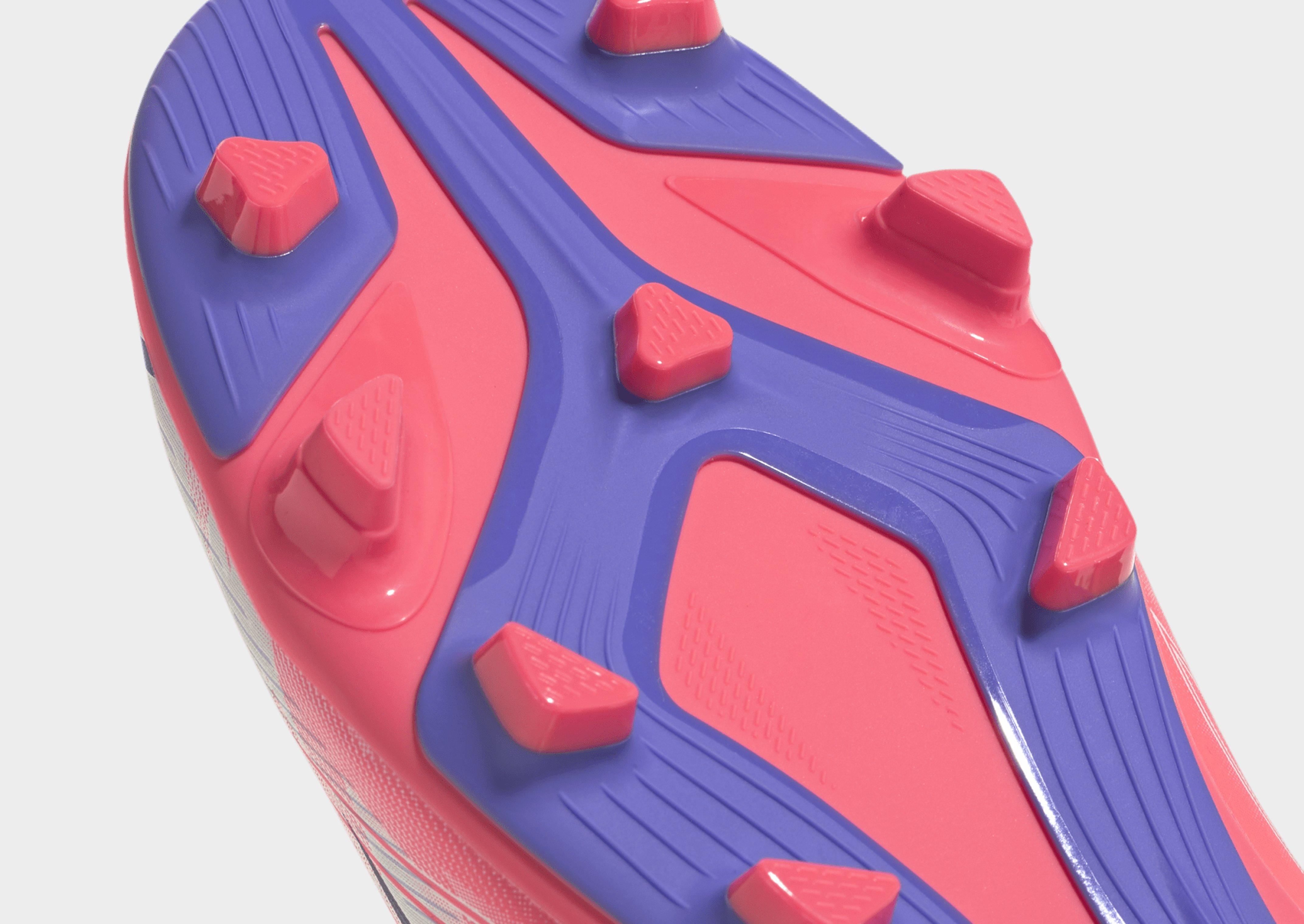 adidas F50 Hyperfast Club Kids Fußballschuh, feste Böden/gemischte Böden, halbhoch geschnitten