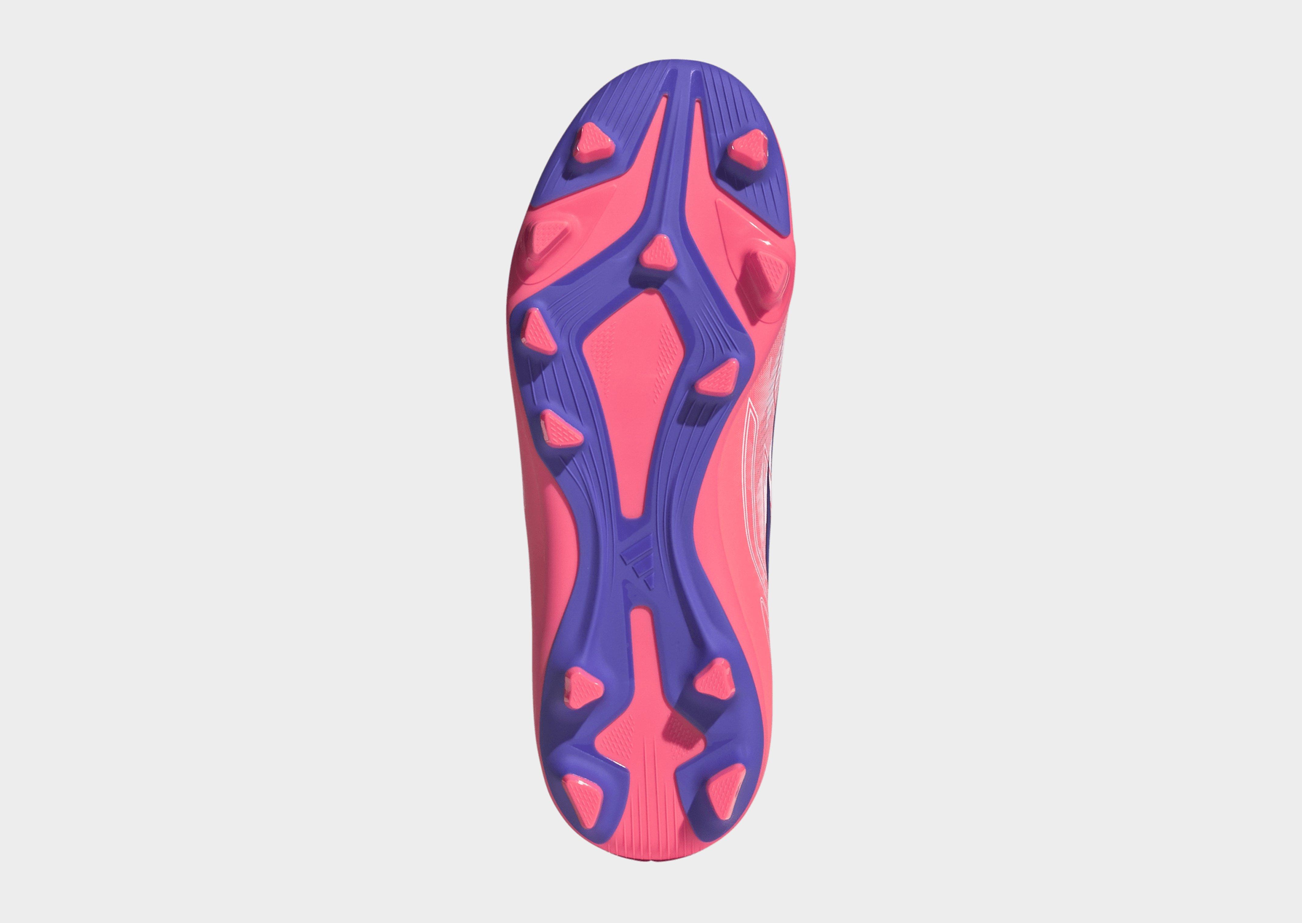 adidas F50 Hyperfast Club Kids Fußballschuh, feste Böden/gemischte Böden, halbhoch geschnitten
