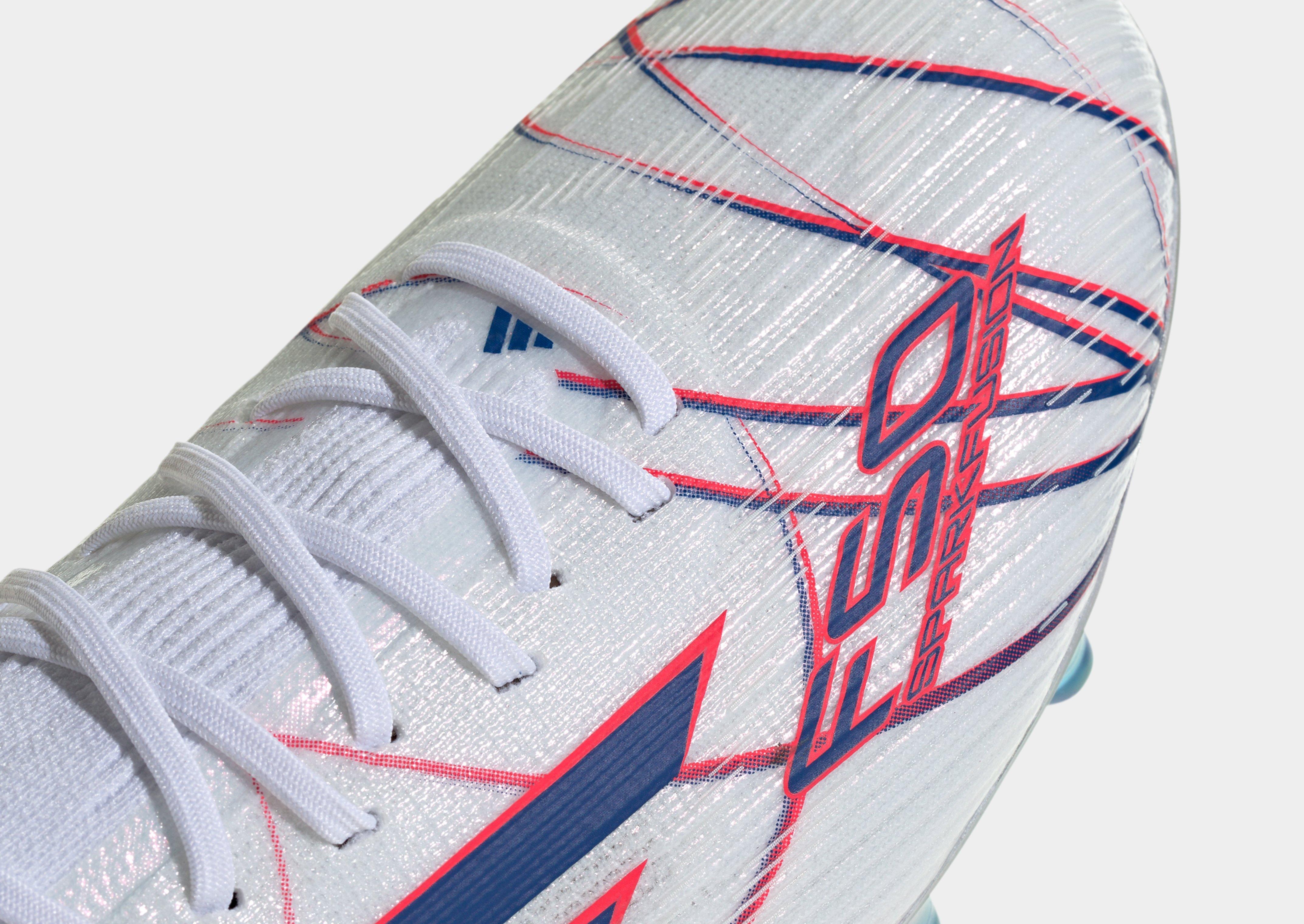 adidas Bota de fútbol F50 SPARKFUSION ELITE Womens de media caña para césped natural seco o artificial