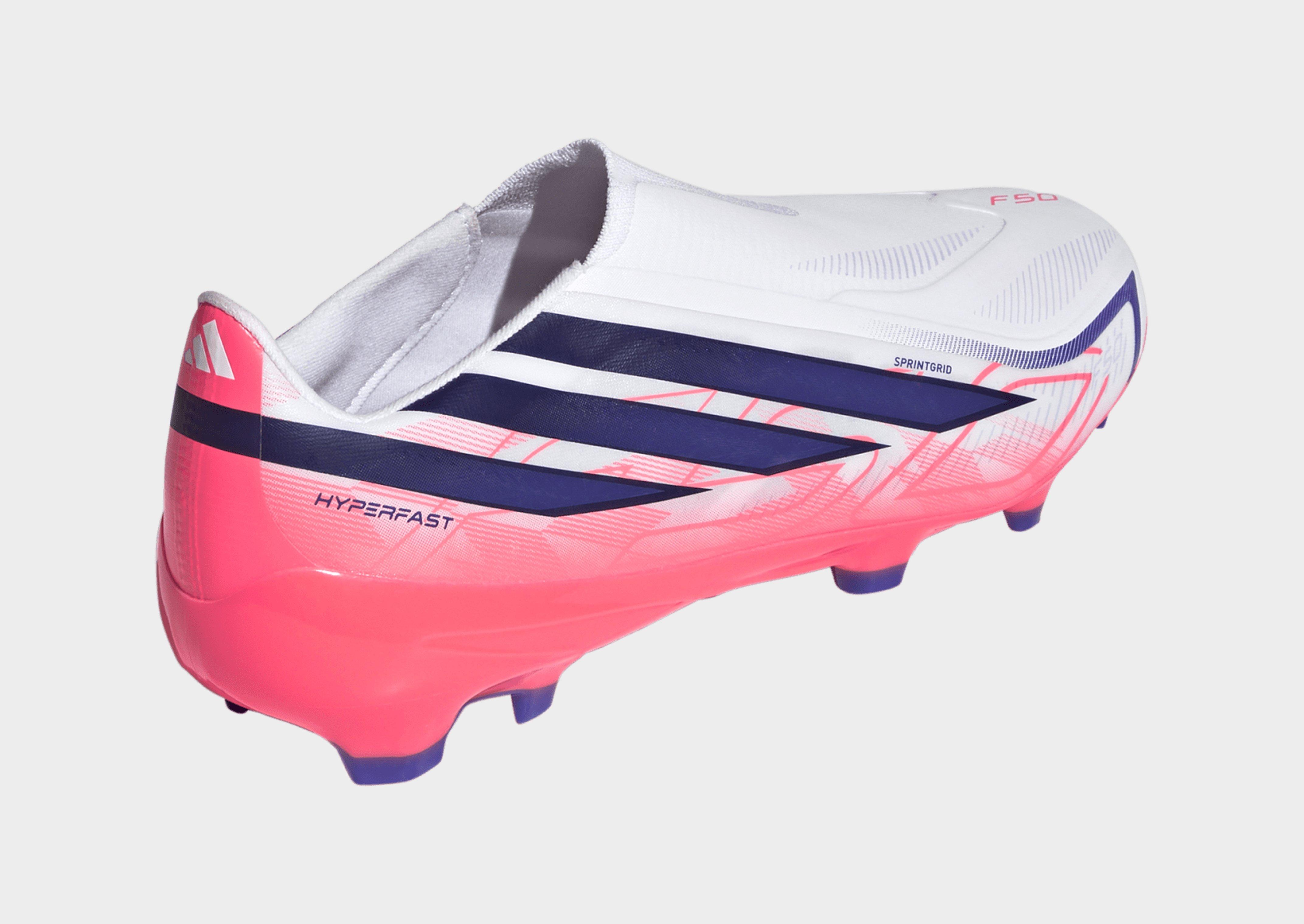 adidas F50 Hyperfast League Fußballschuh, Feste Böden, Schnürlos