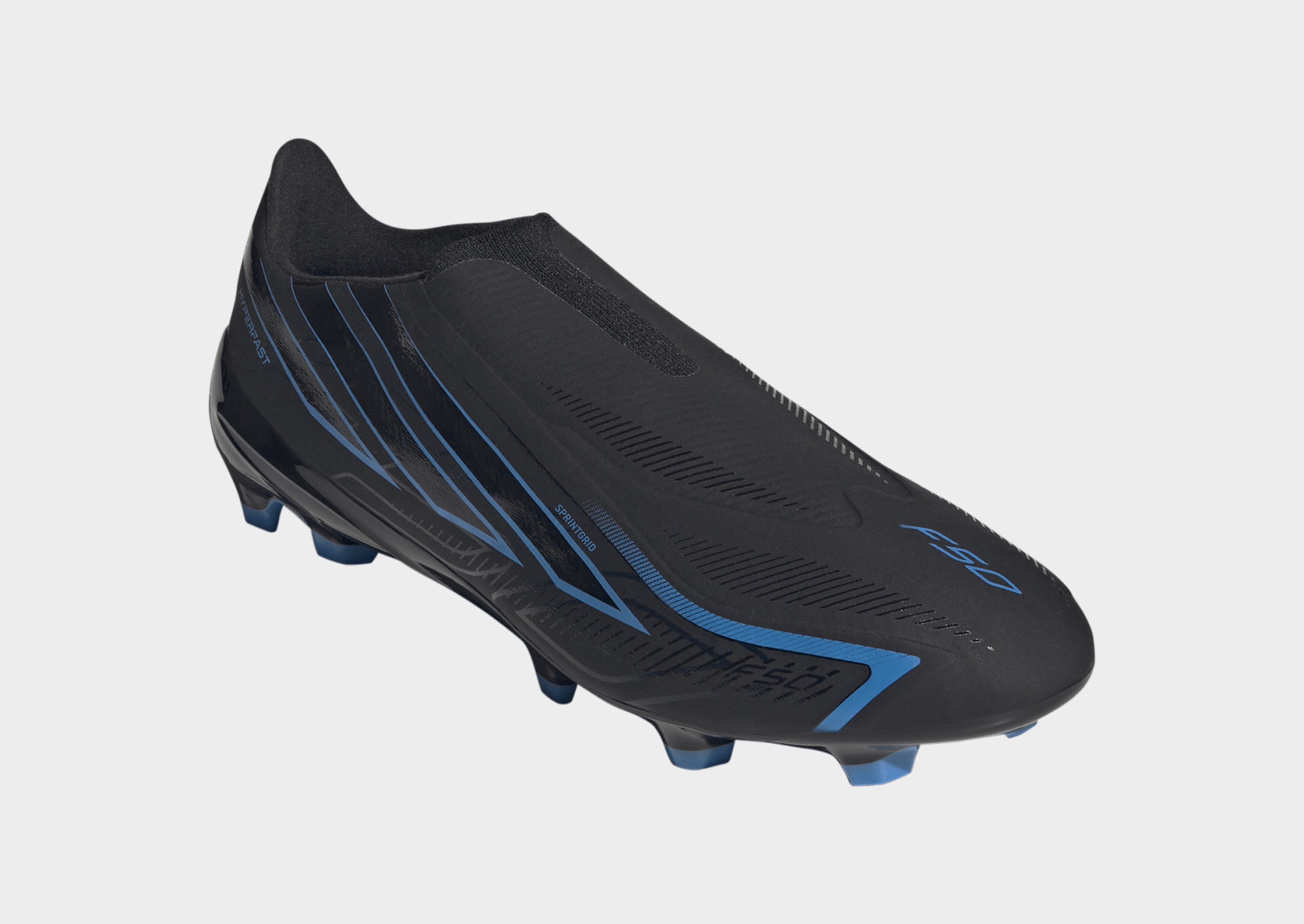 adidas F50 Hyperfast League Fußballschuh, Feste Böden, Schnürlos