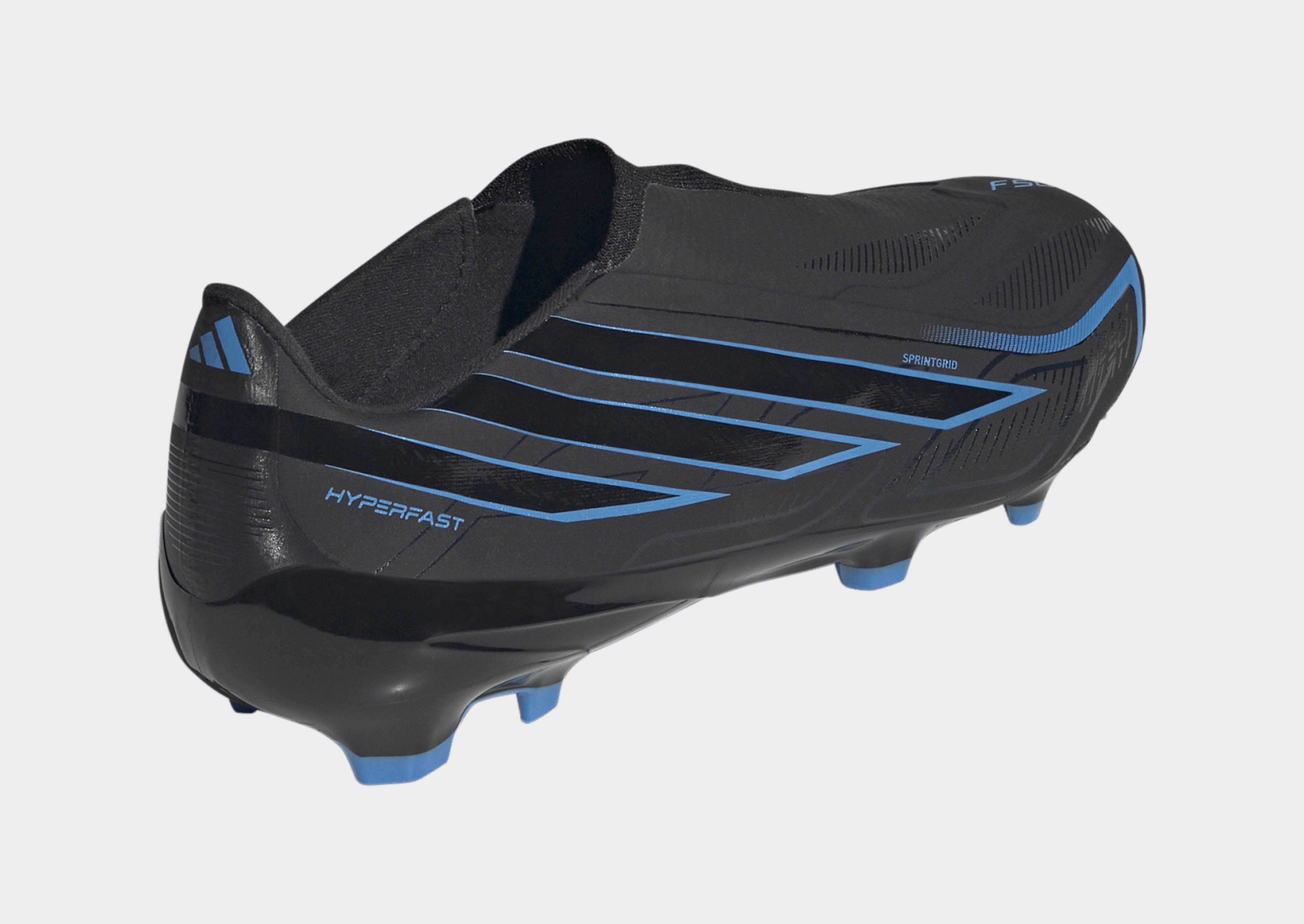 adidas F50 Hyperfast League Fußballschuh, Feste Böden, Schnürlos