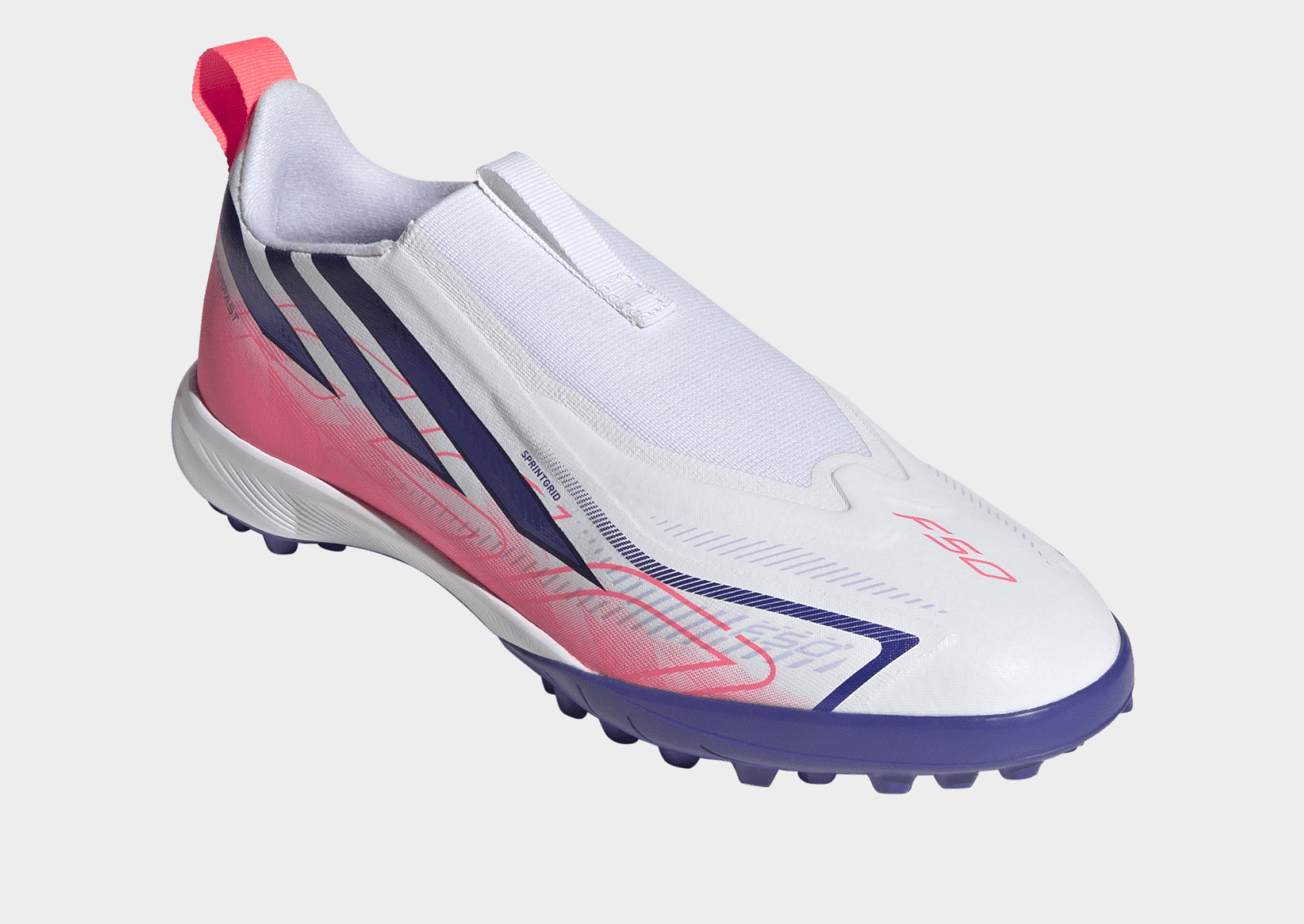 adidas F50 Hyperfast League Kids Fußballschuh, kurzer Kunstrasen, ohne Schnürsenkel