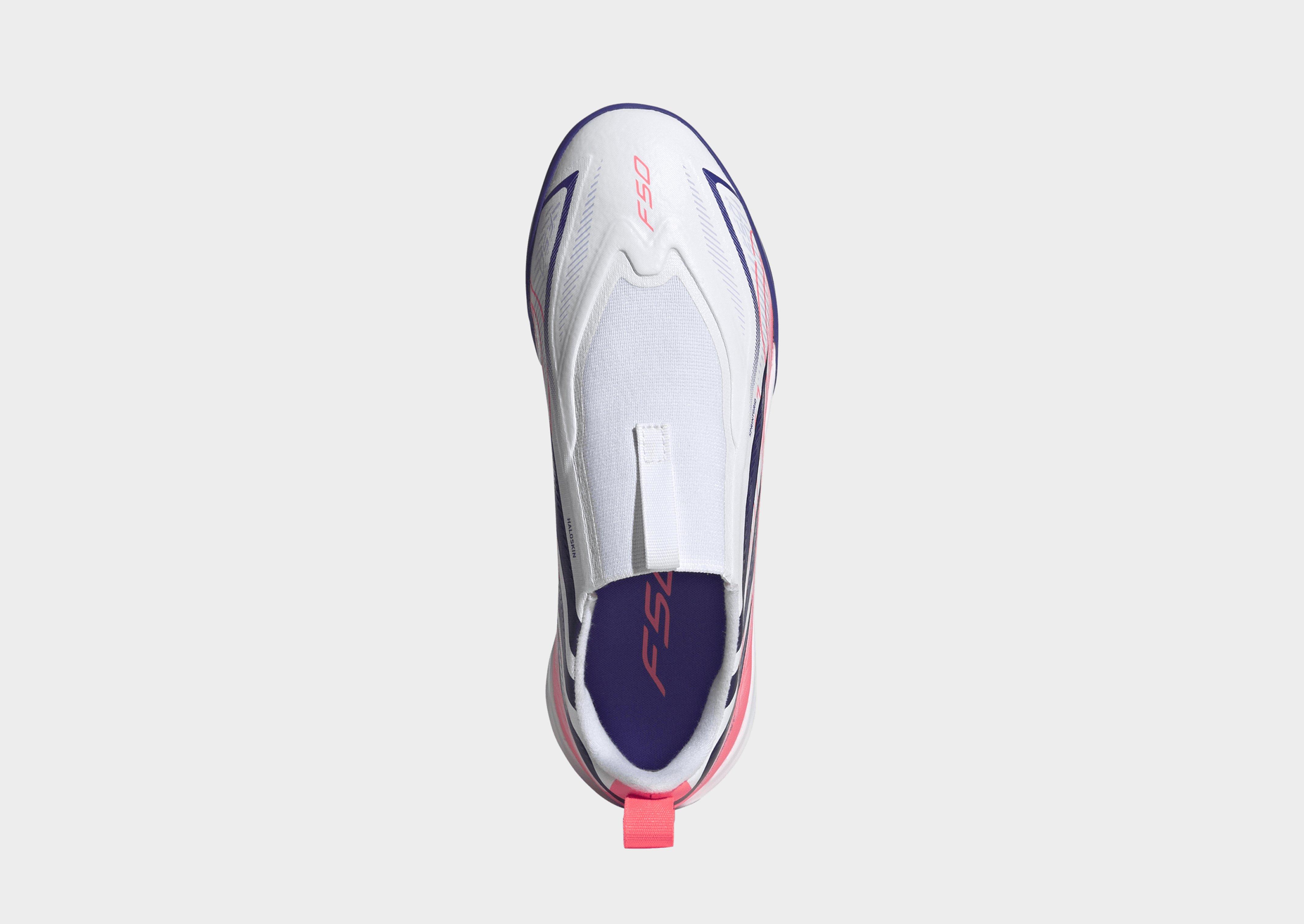 adidas F50 Hyperfast League Kids Fußballschuh, kurzer Kunstrasen, ohne Schnürsenkel