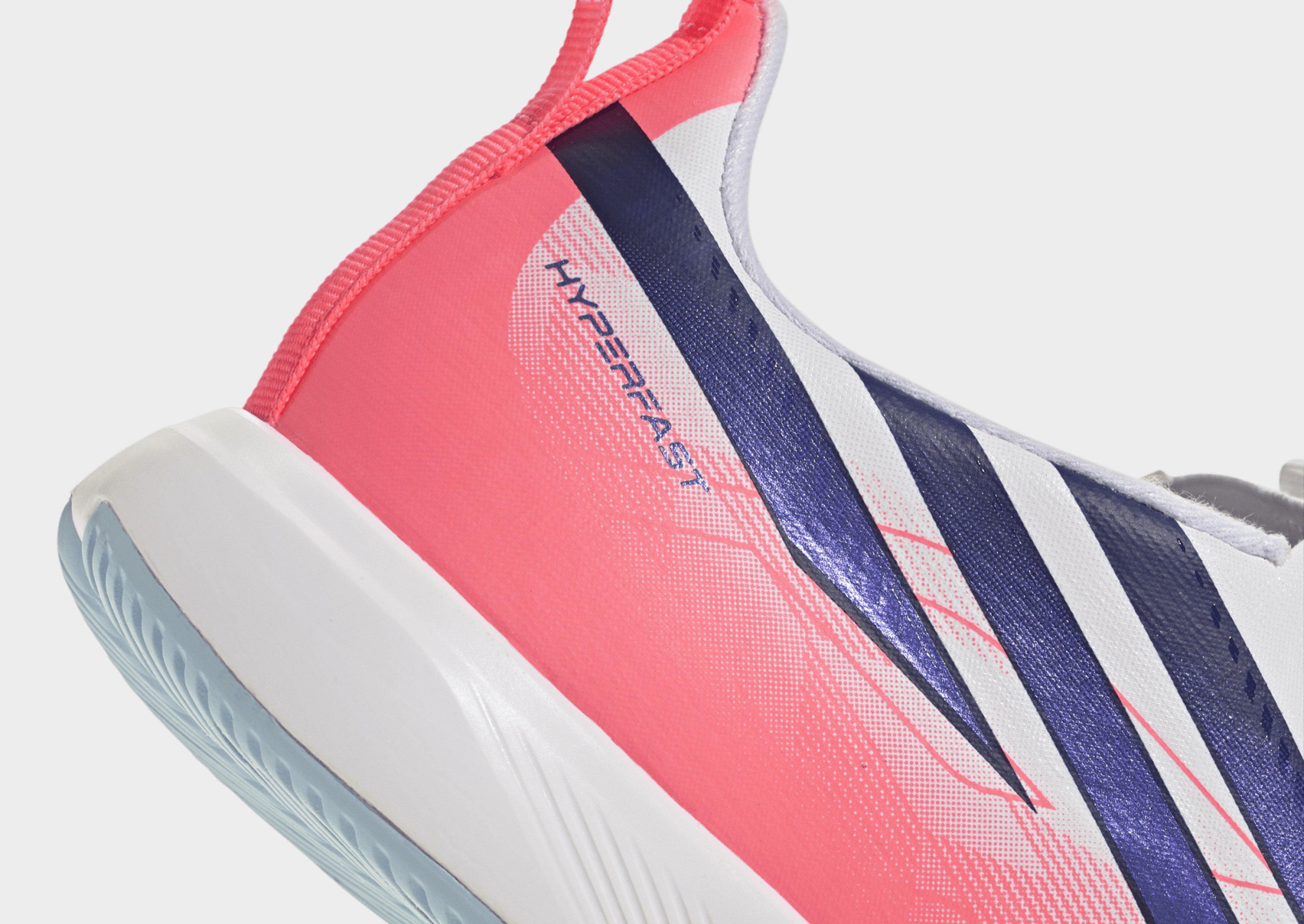 adidas F50 Hyperfast League Kids Fußballschuh, Halle, ohne Schnürsenkel