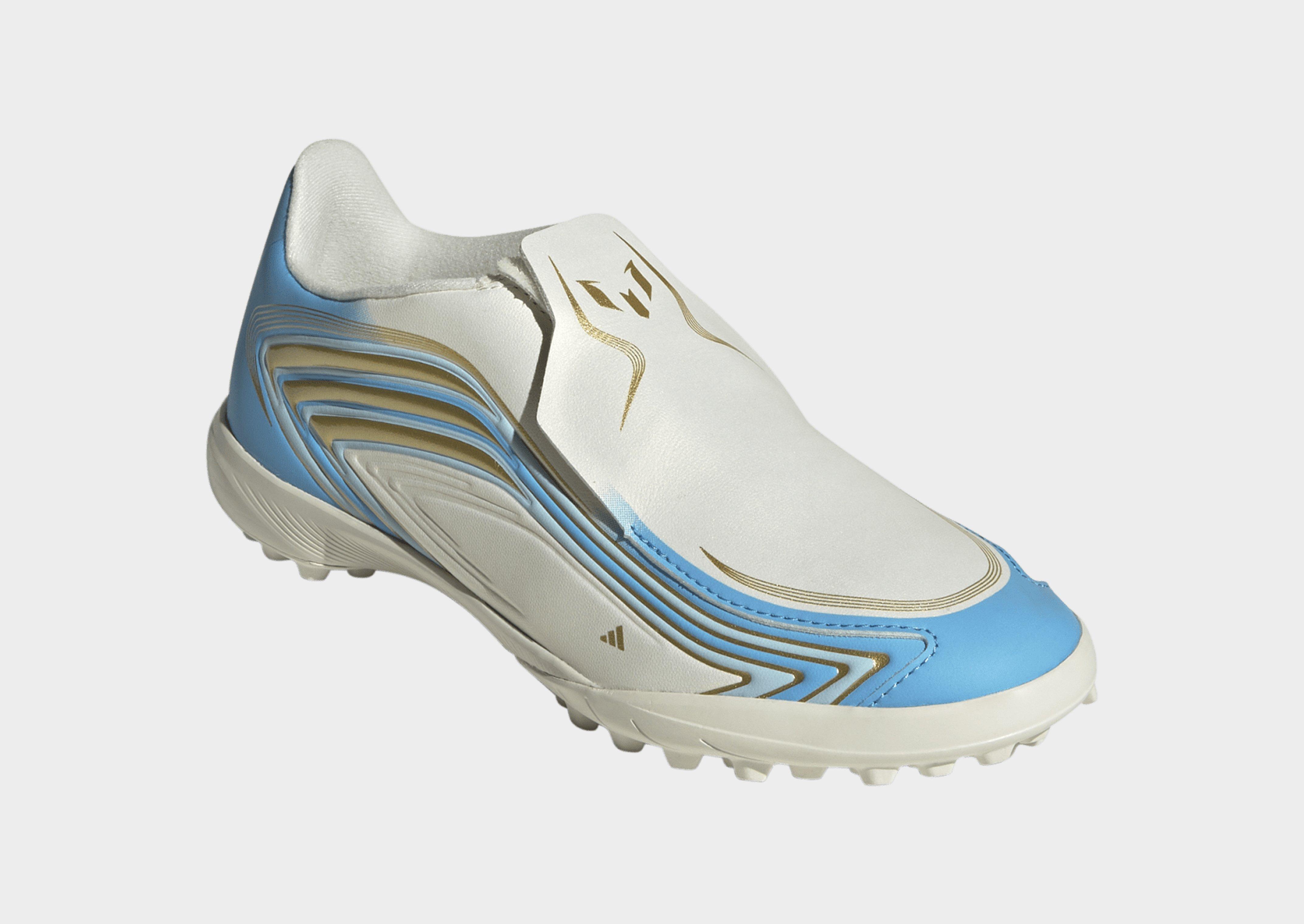 adidas Chaussure De Football Sans Lacets F50 Messi League Terrain Turf Enfants