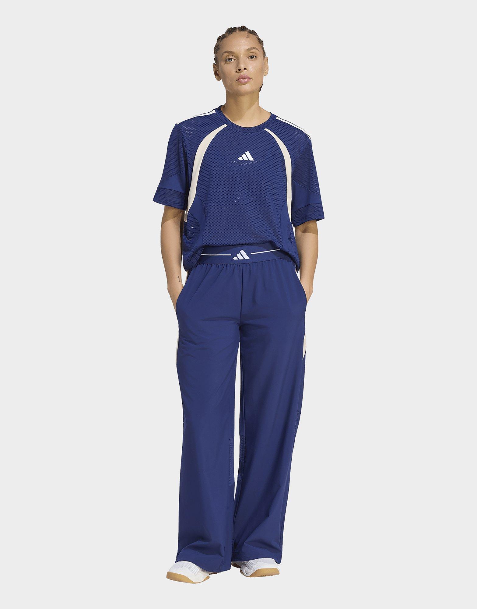adidas Hyperglam Color Block Hose Gewebt Weites Bein