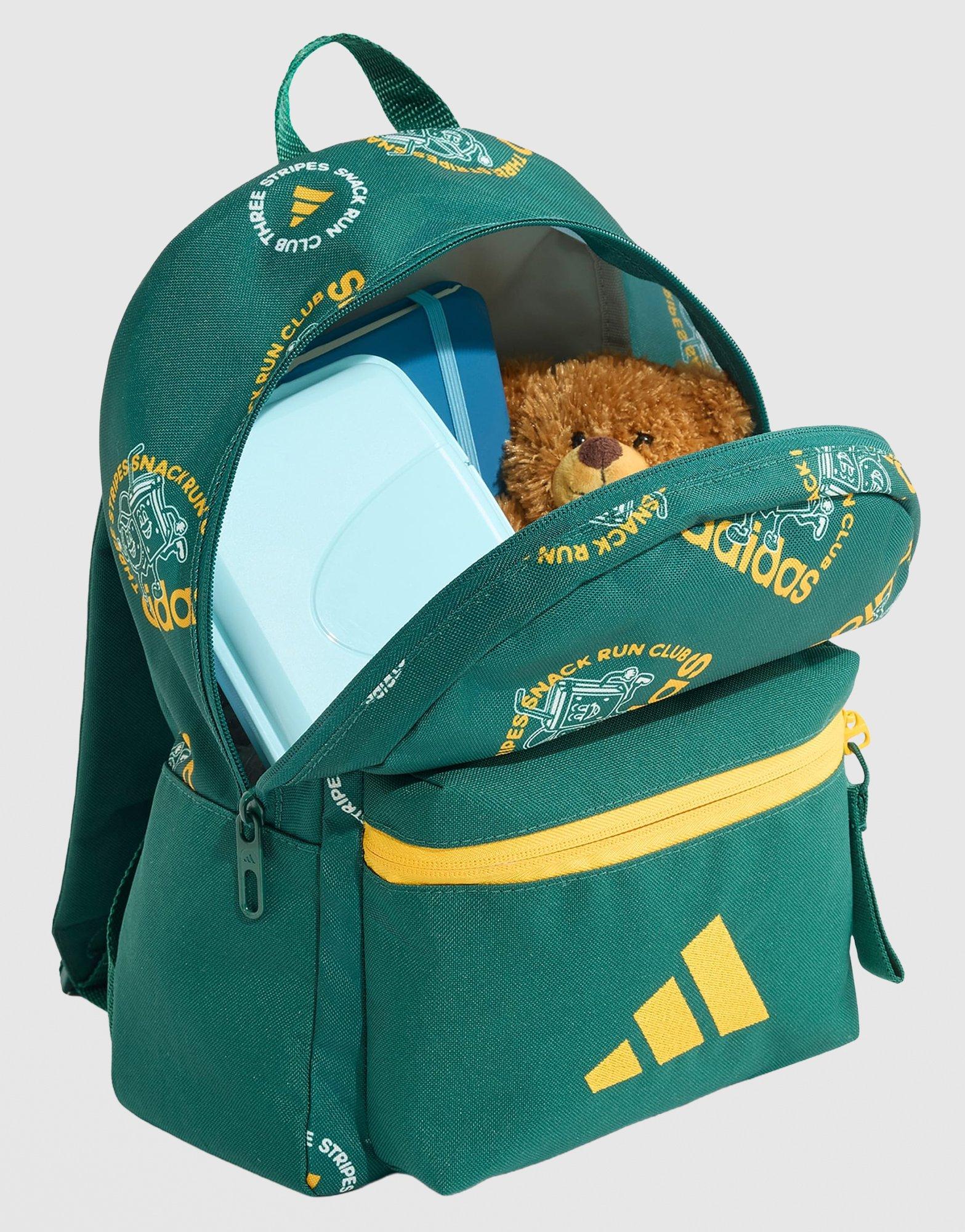 adidas Little Kids Snack Run Graphic Backpack Aop