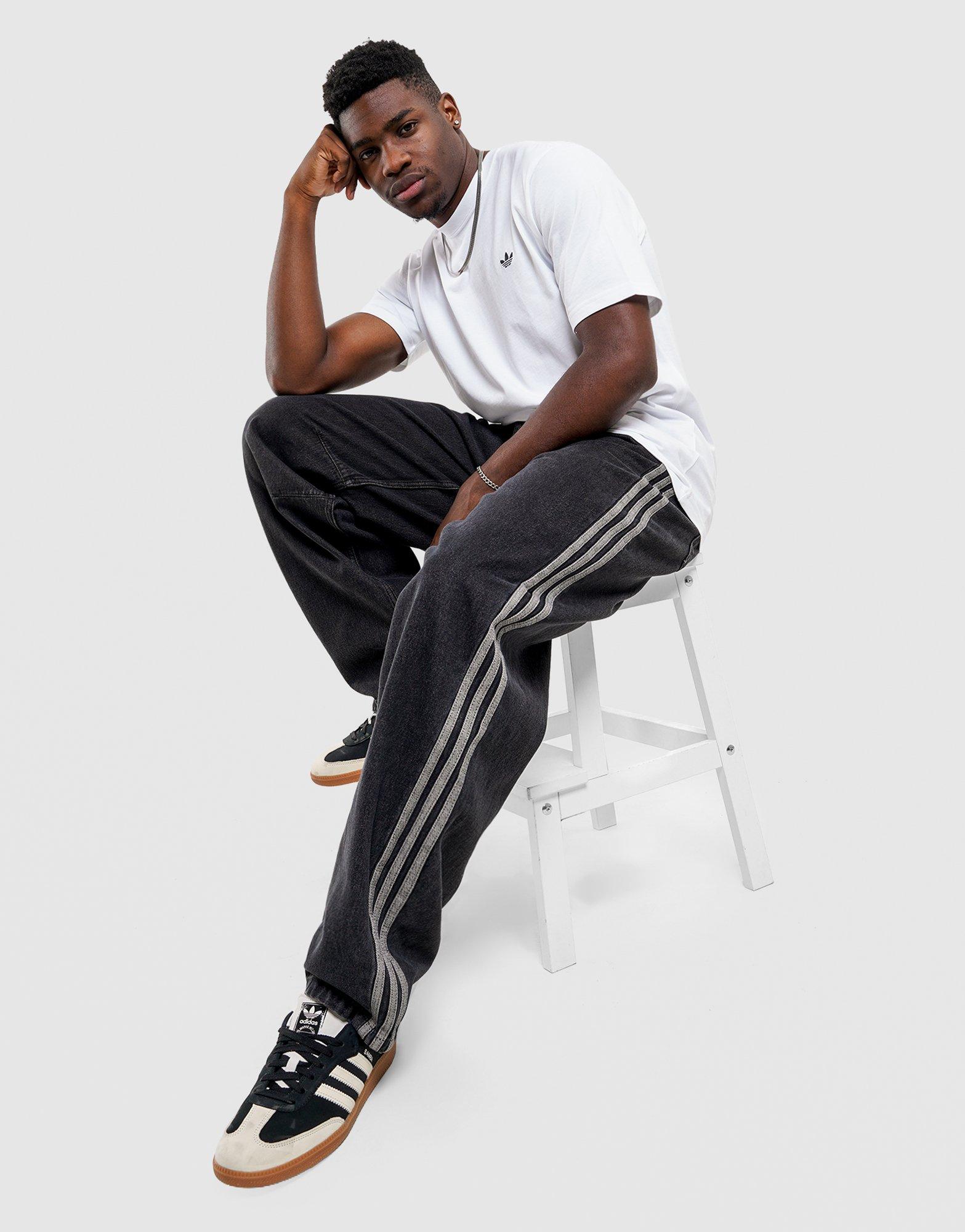 adidas Pantalon Barrel En Denim Taille Haute