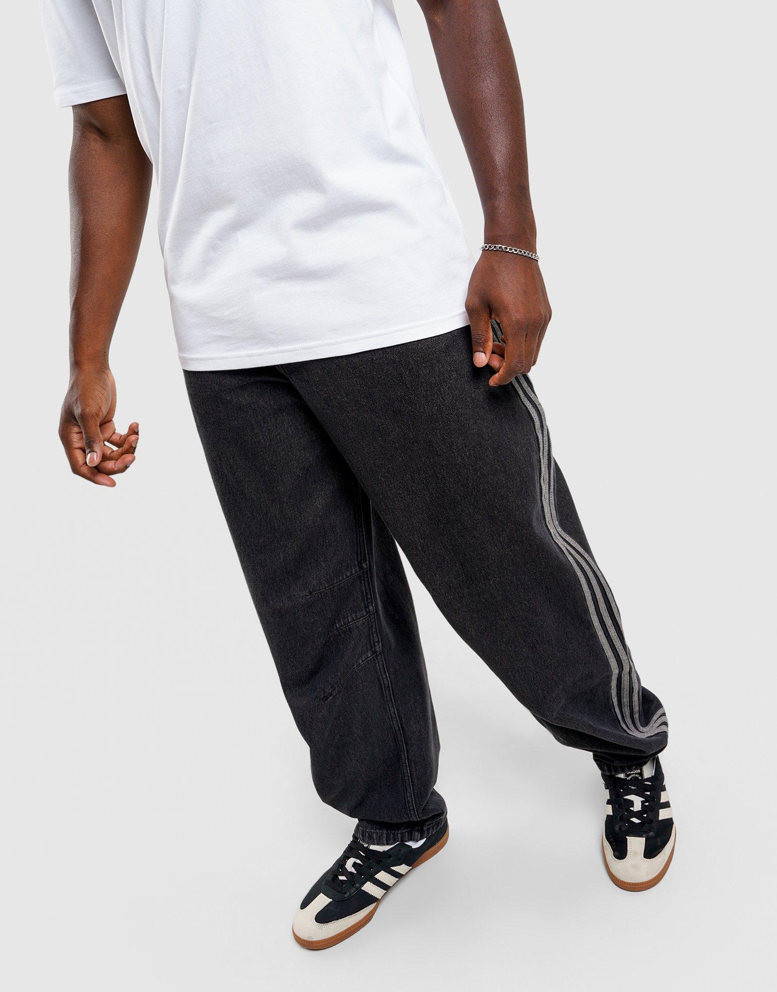 adidas High Rise Barrel Leg Denim Pant