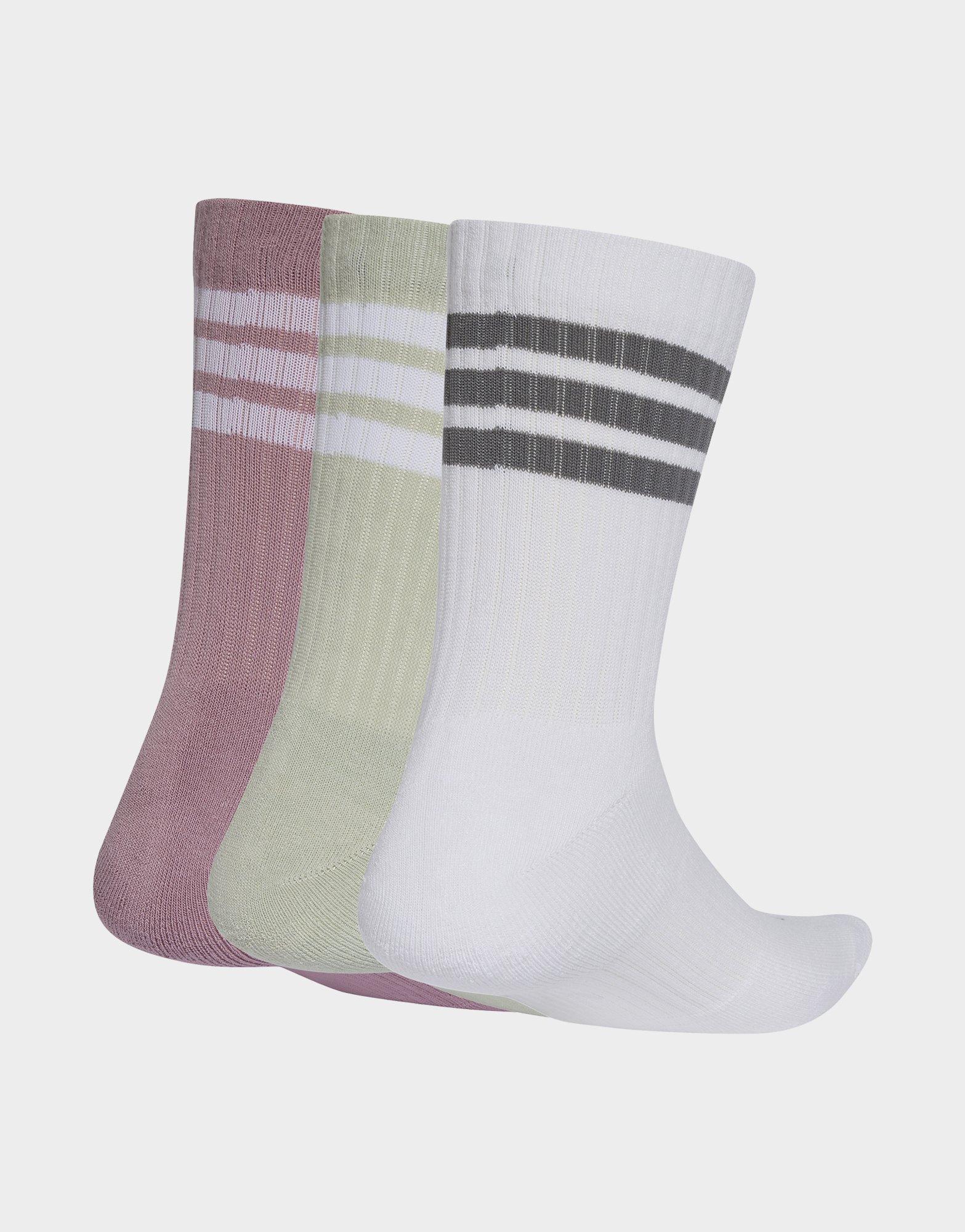 adidas 3-streifen Socken, Knöchellang, Mit Polsterung, 3er-pack