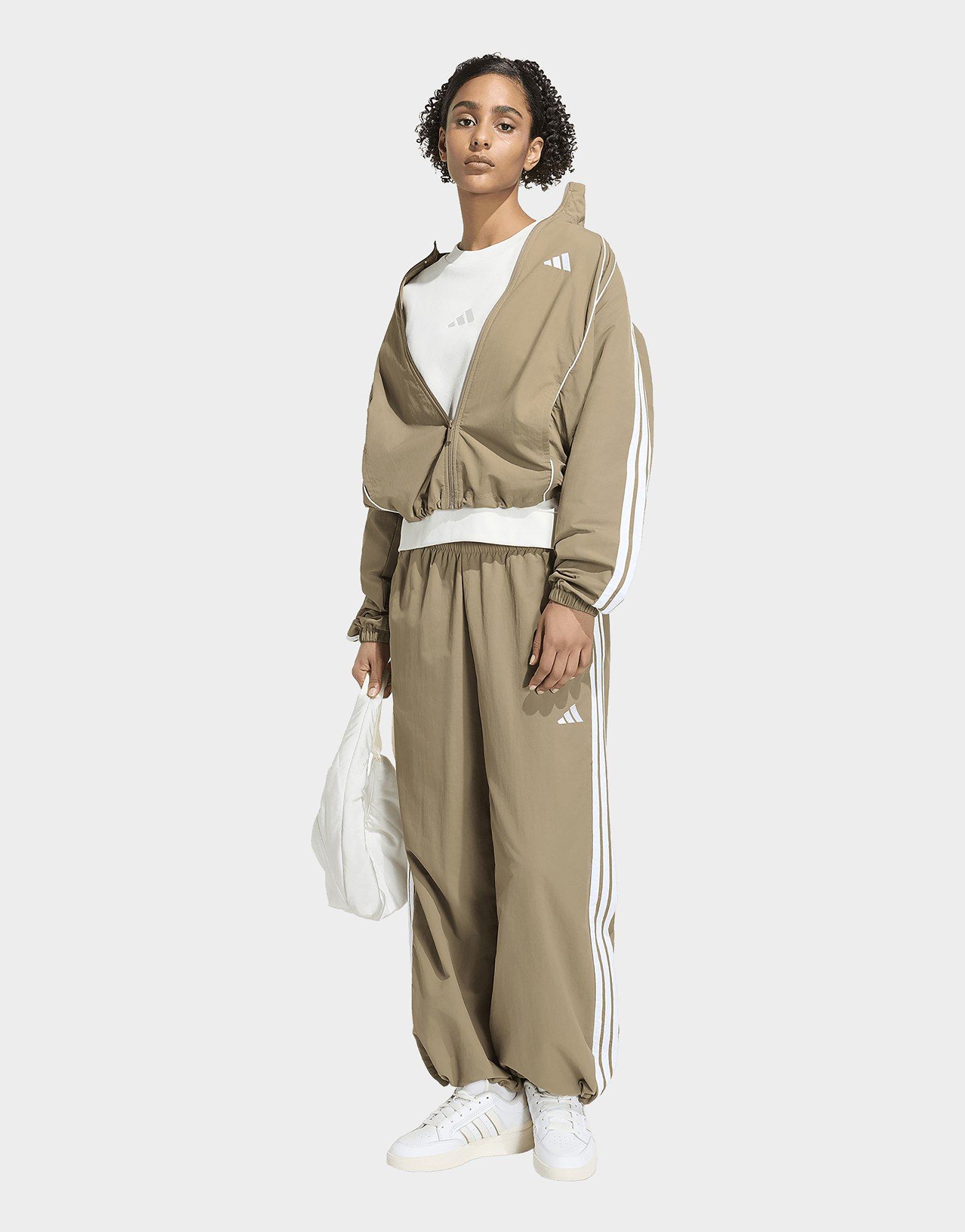 adidas Pantalon de survêtement avec élastiques jambes larges toile Iconic