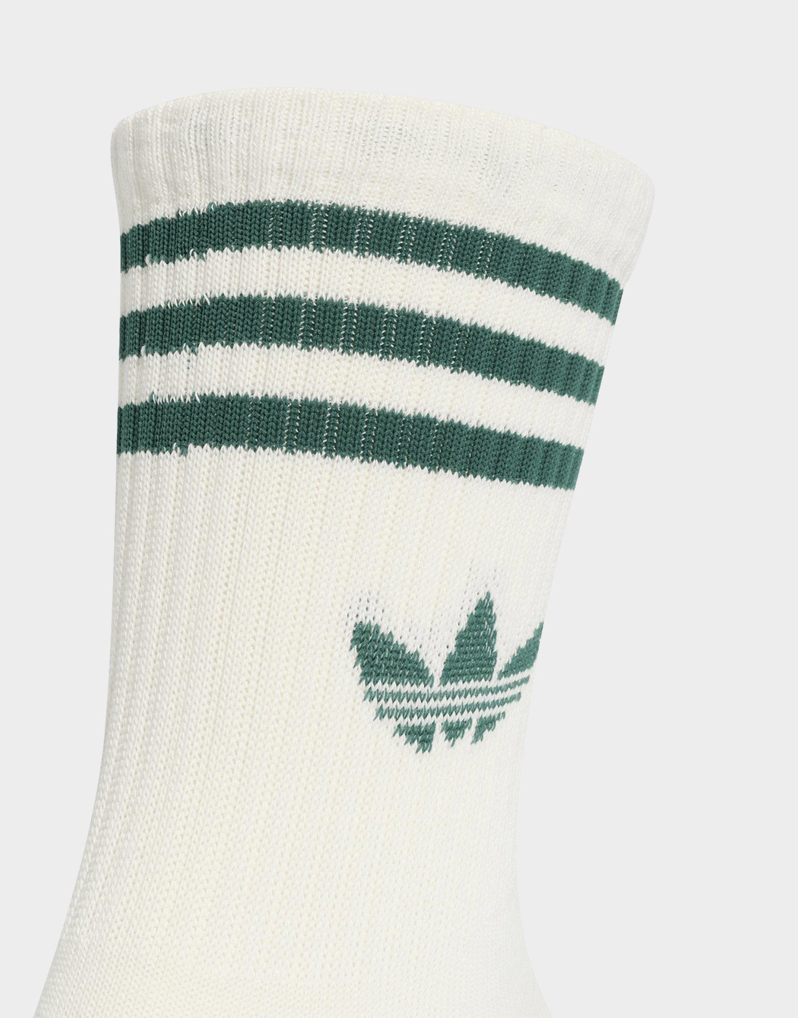 adidas Chaussettes Mi-mollet 3 Bandes (3 Paires)