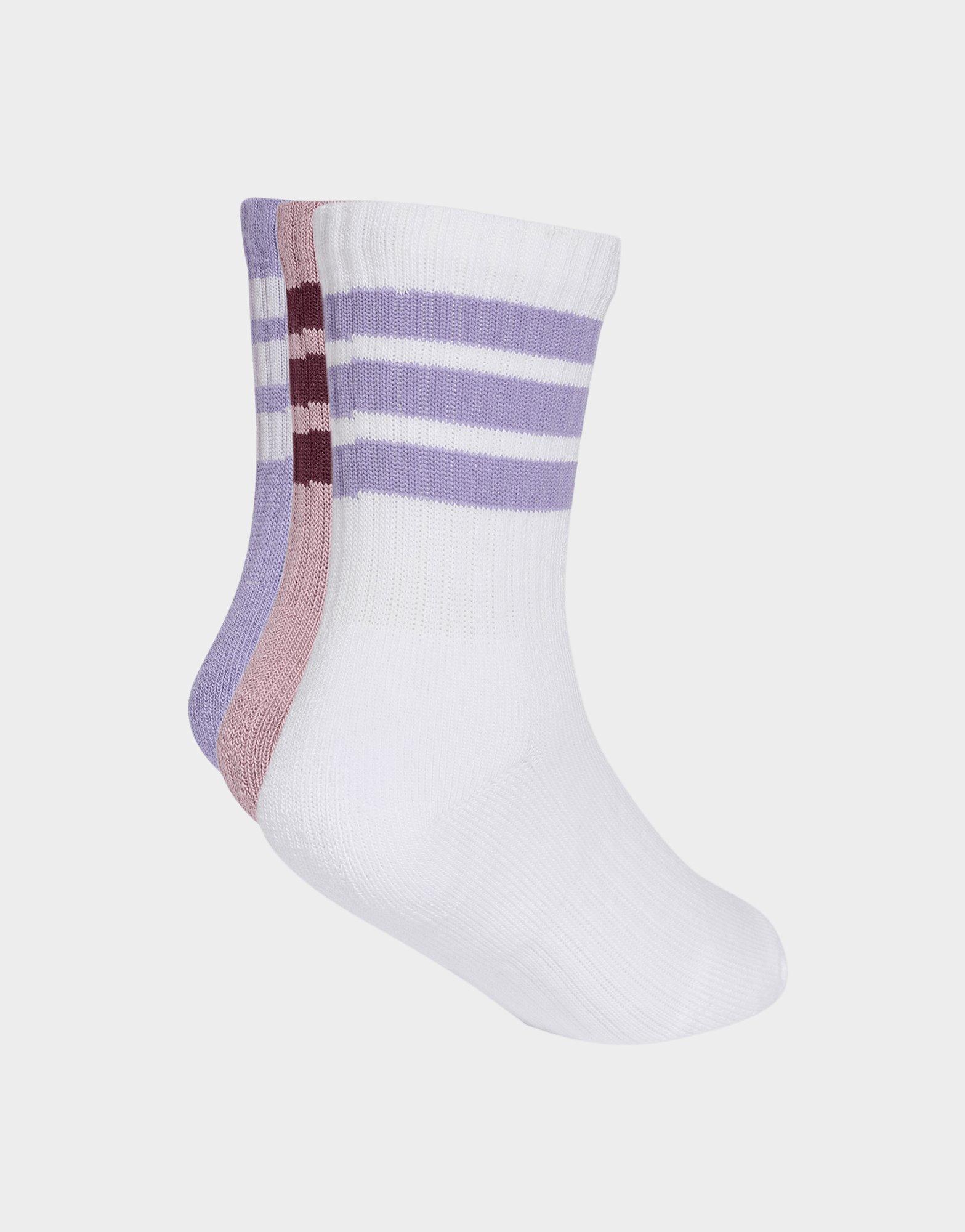 adidas 3-streifen Kids Socken, Knöchellang, Mit Polsterung, 3er-pack