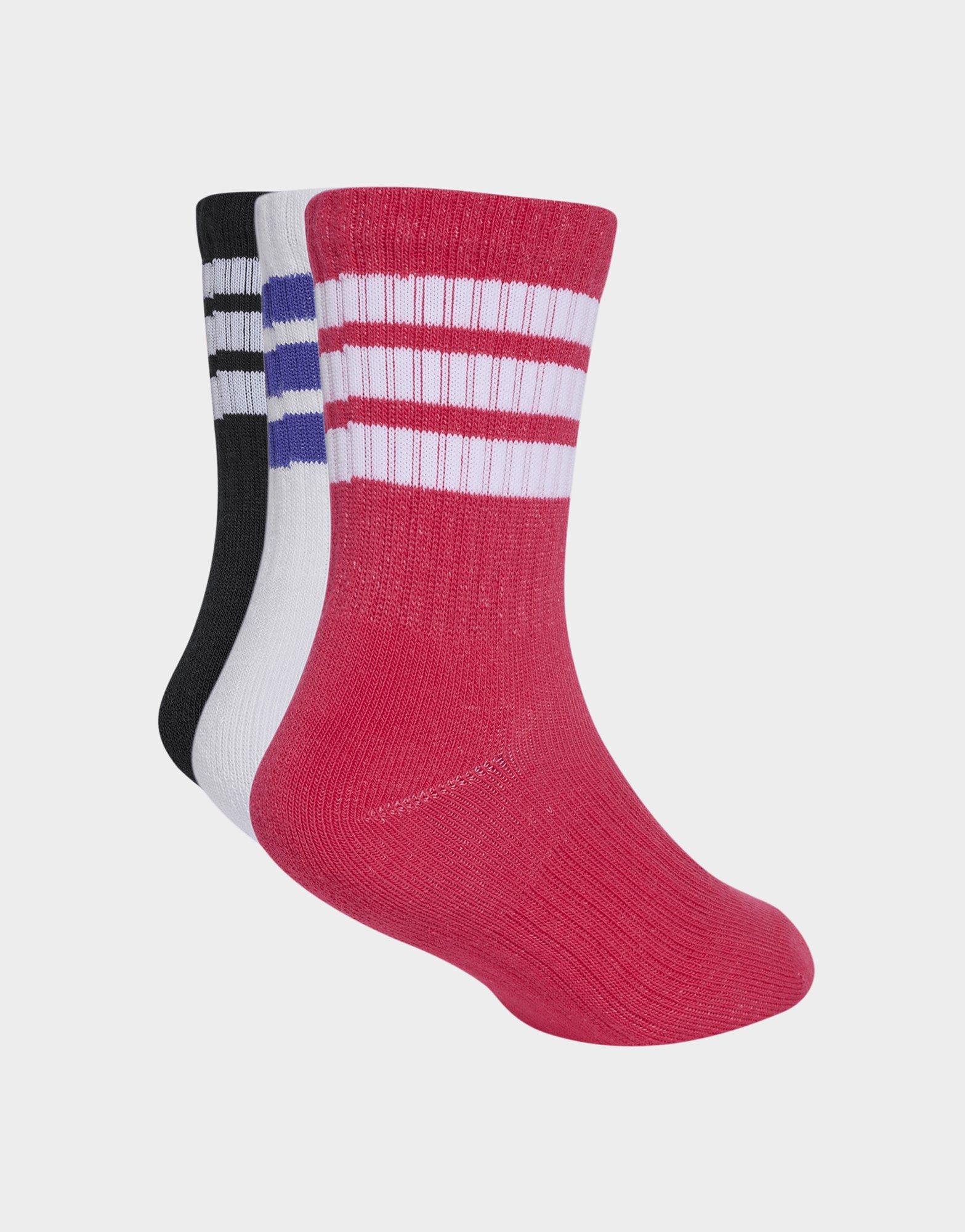 adidas 3-streifen Kids Socken, Knöchellang, Mit Polsterung, 3er-pack