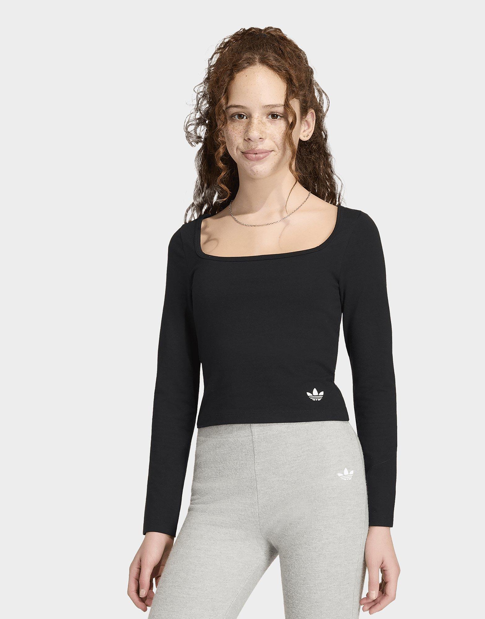 adidas Slim Front Square Collar Longsleeve T-shirt