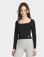 adidas Slim Front Square Collar Longsleeve T-shirt